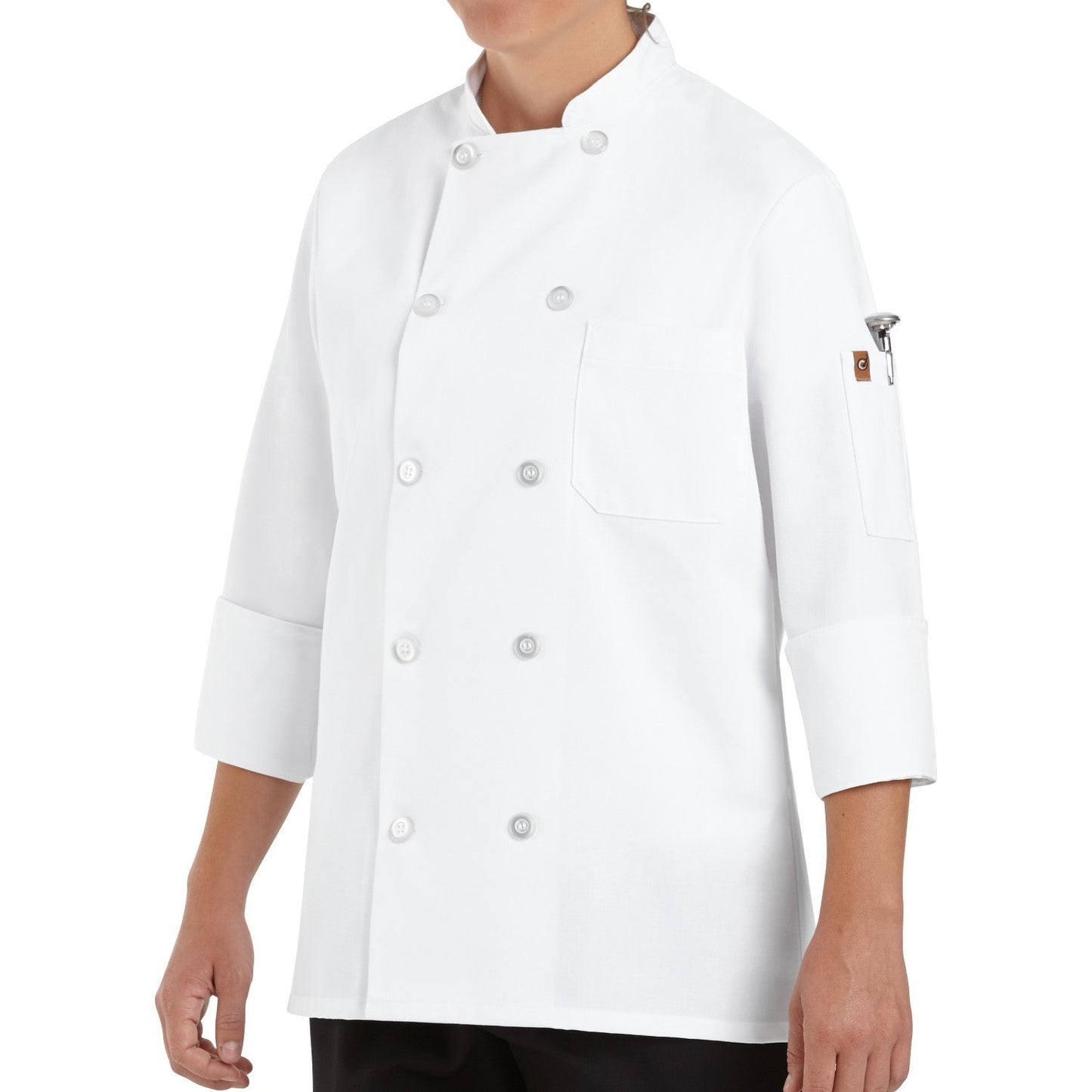 White Chef Coat - Chef Designs - Pearl Button Style
