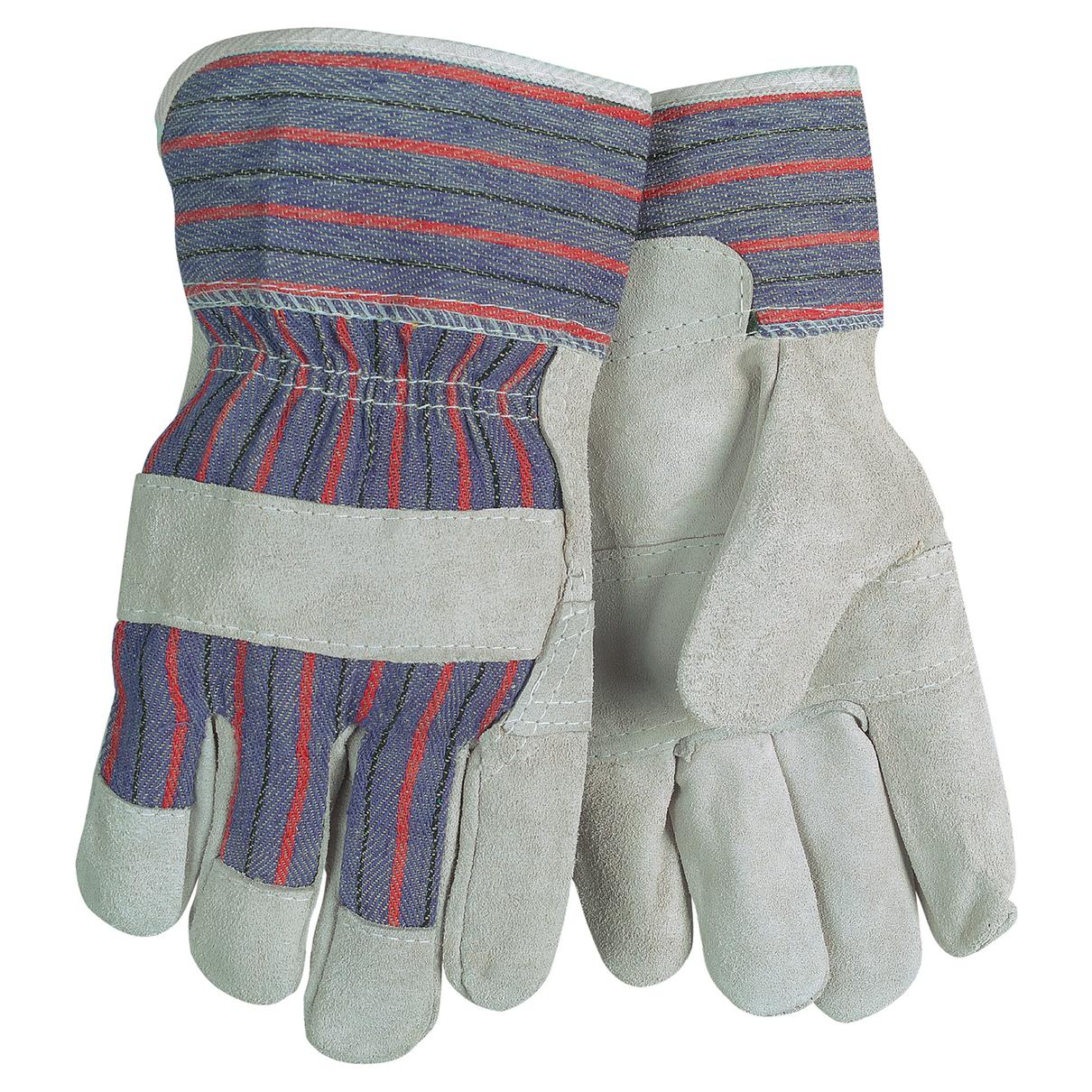 Large Leather Gloves - MCR Safety - Durable Cowhide