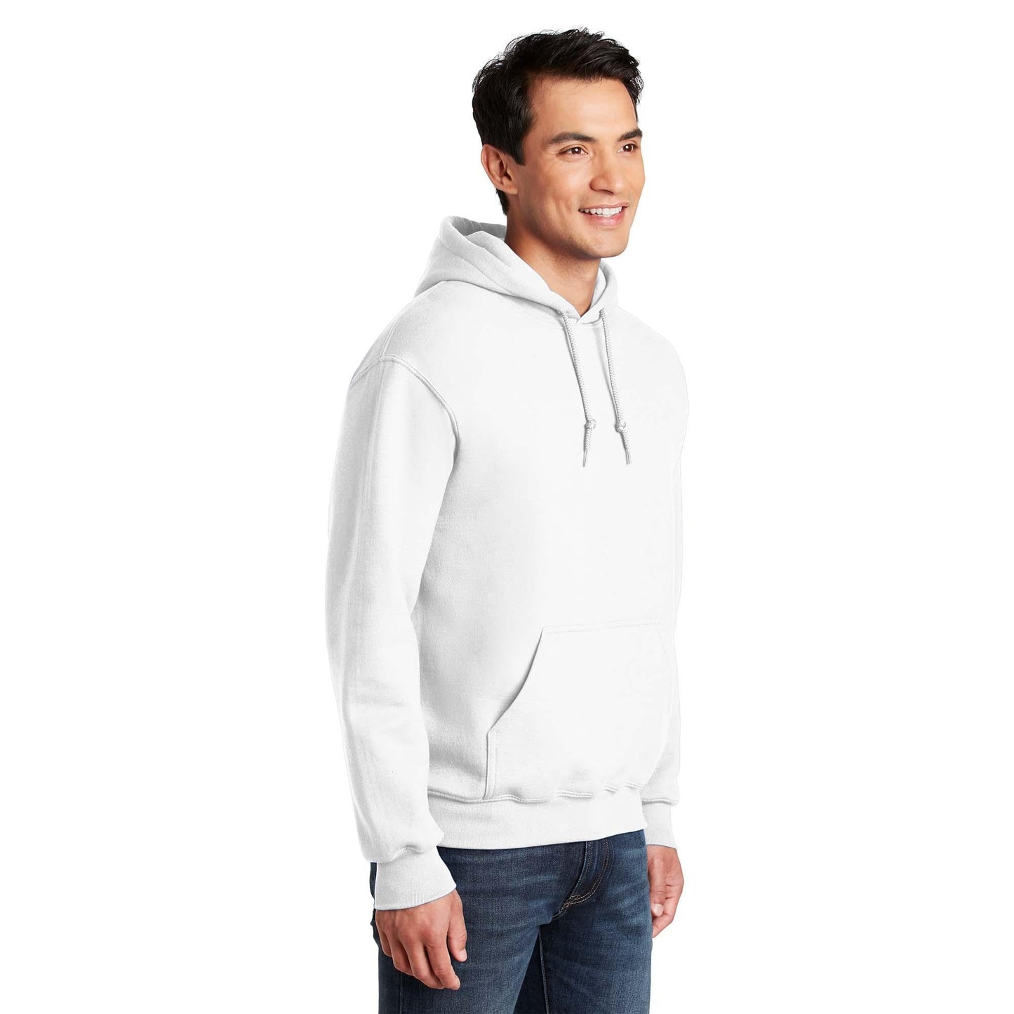 White Sweatshirts - Gildan - Comfortable Hoodie