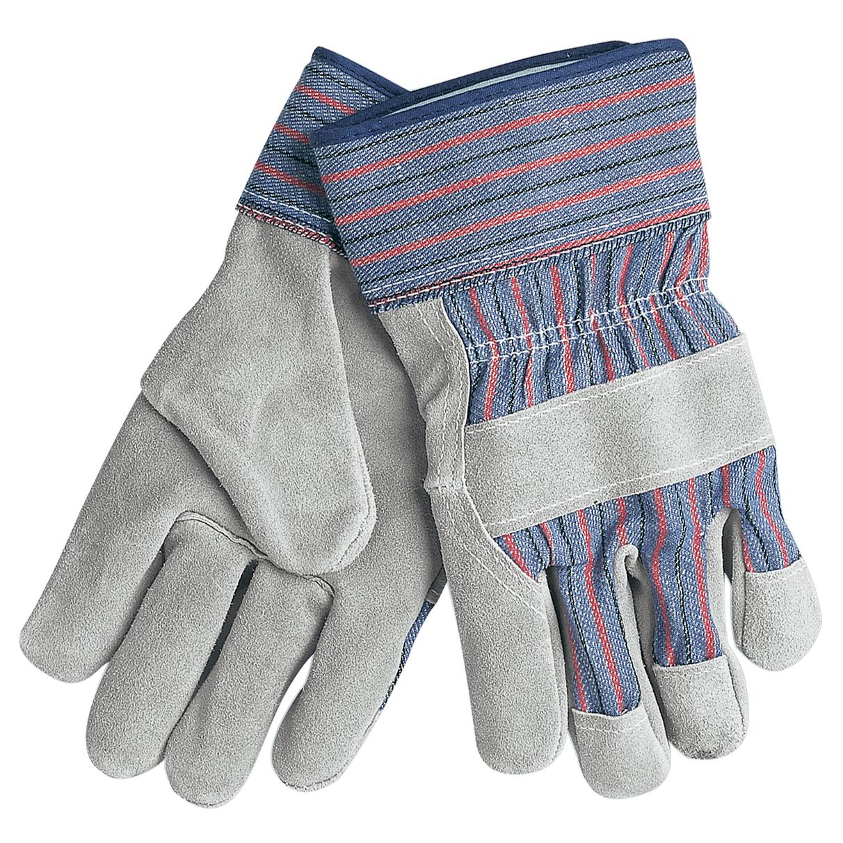 2.5" Safety Cuffs Leather Gloves - MCR Safety - Durable Leather