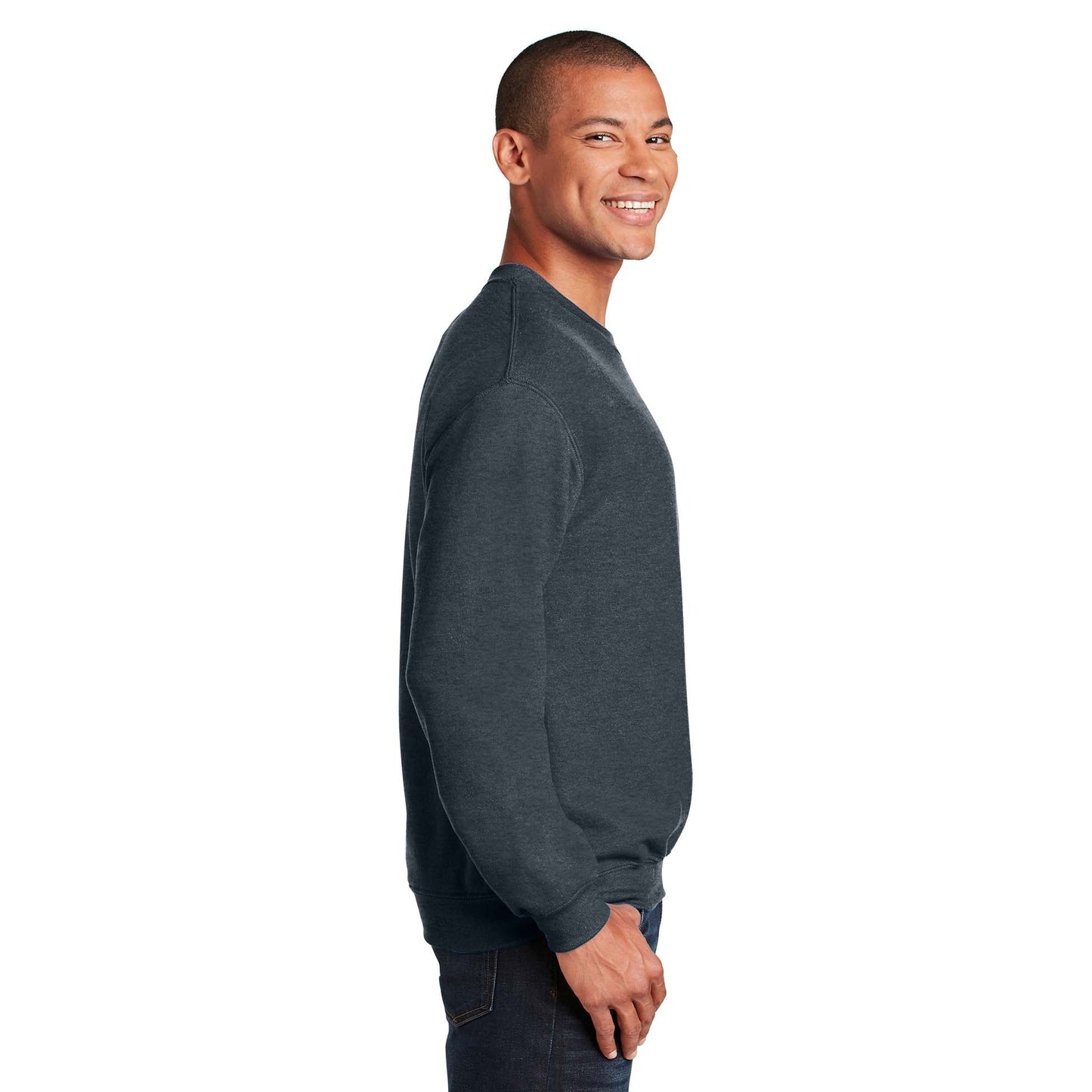 Safety Pink Sweatshirt - Gildan - Cozy Blend