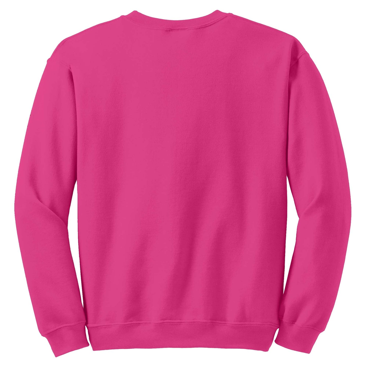 Safety Pink Sweatshirt - Gildan - Cozy Blend