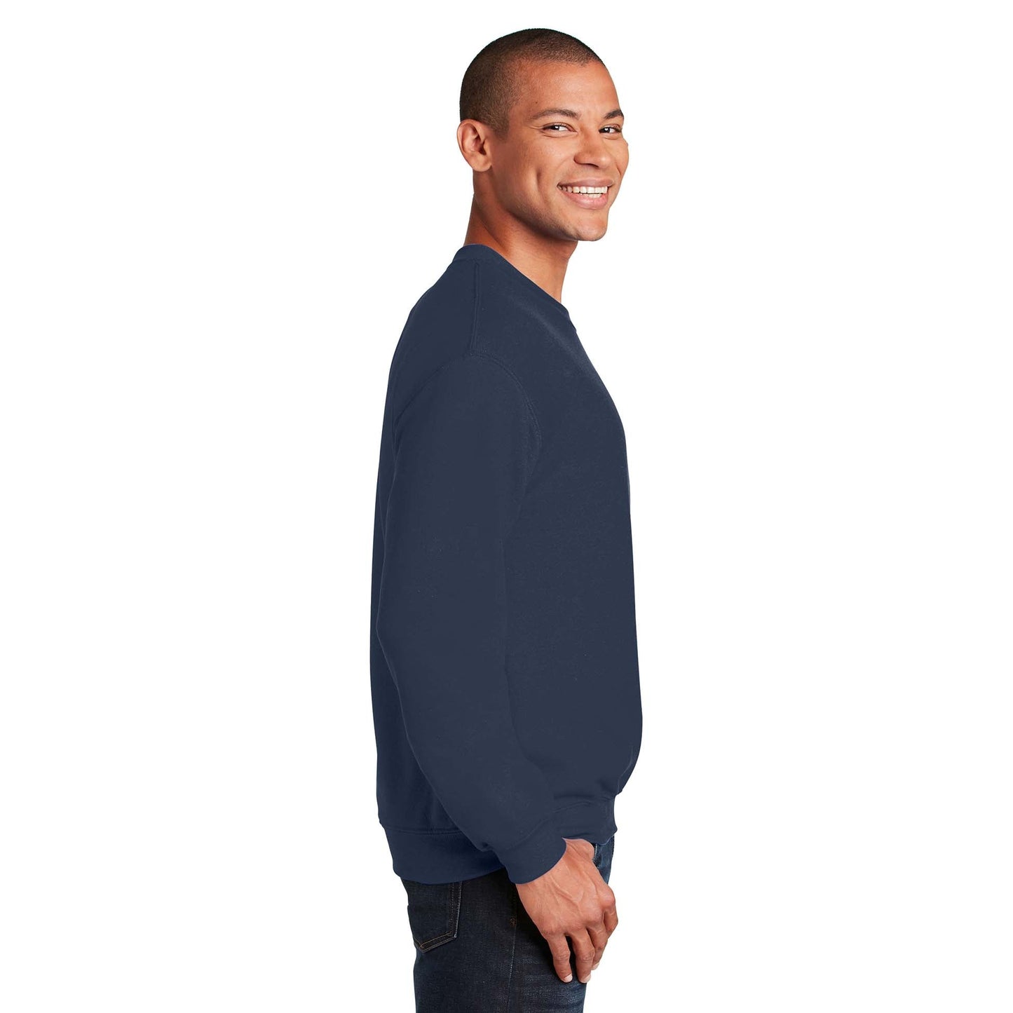 Safety Pink Sweatshirt - Gildan - Cozy Blend