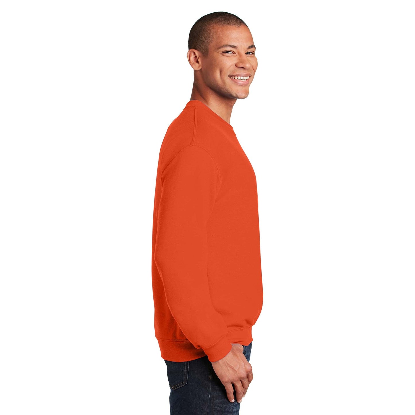 Safety Pink Sweatshirt - Gildan - Cozy Blend