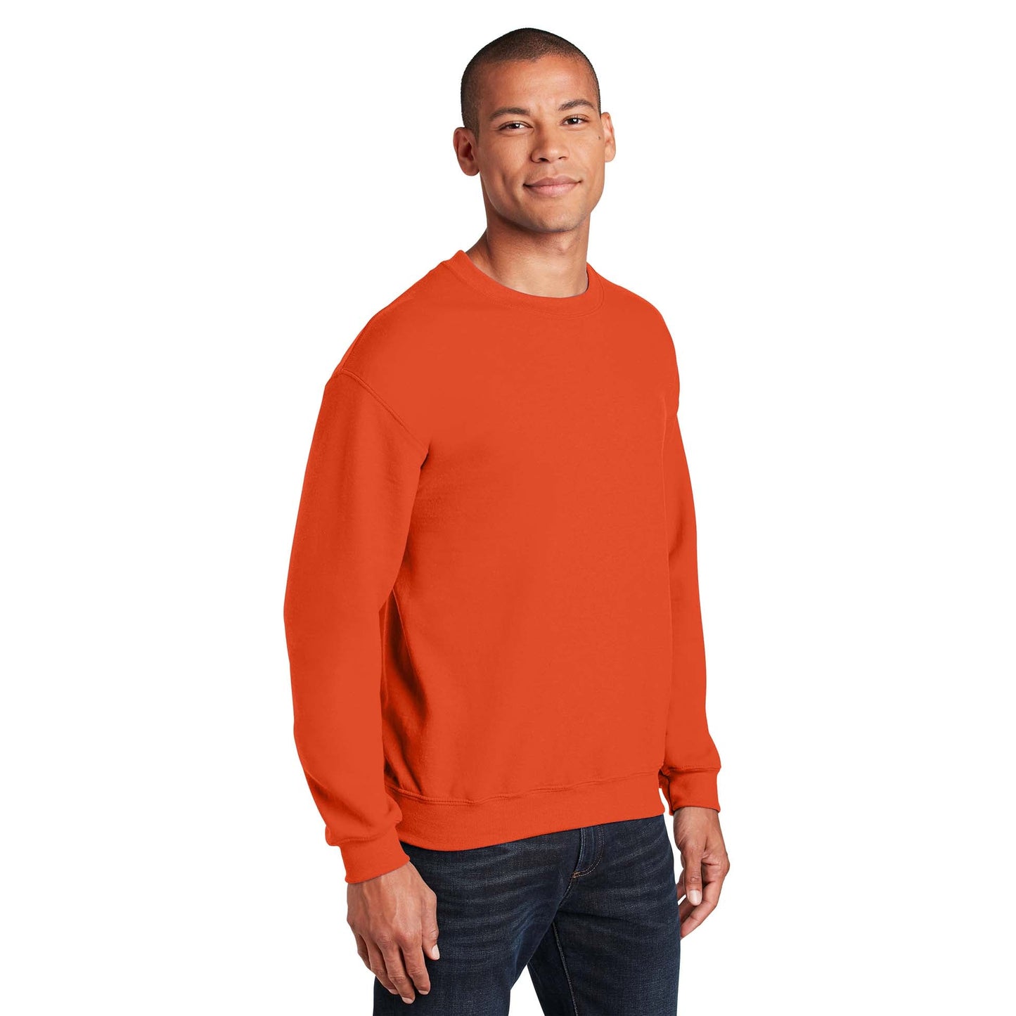 Safety Pink Sweatshirt - Gildan - Cozy Blend