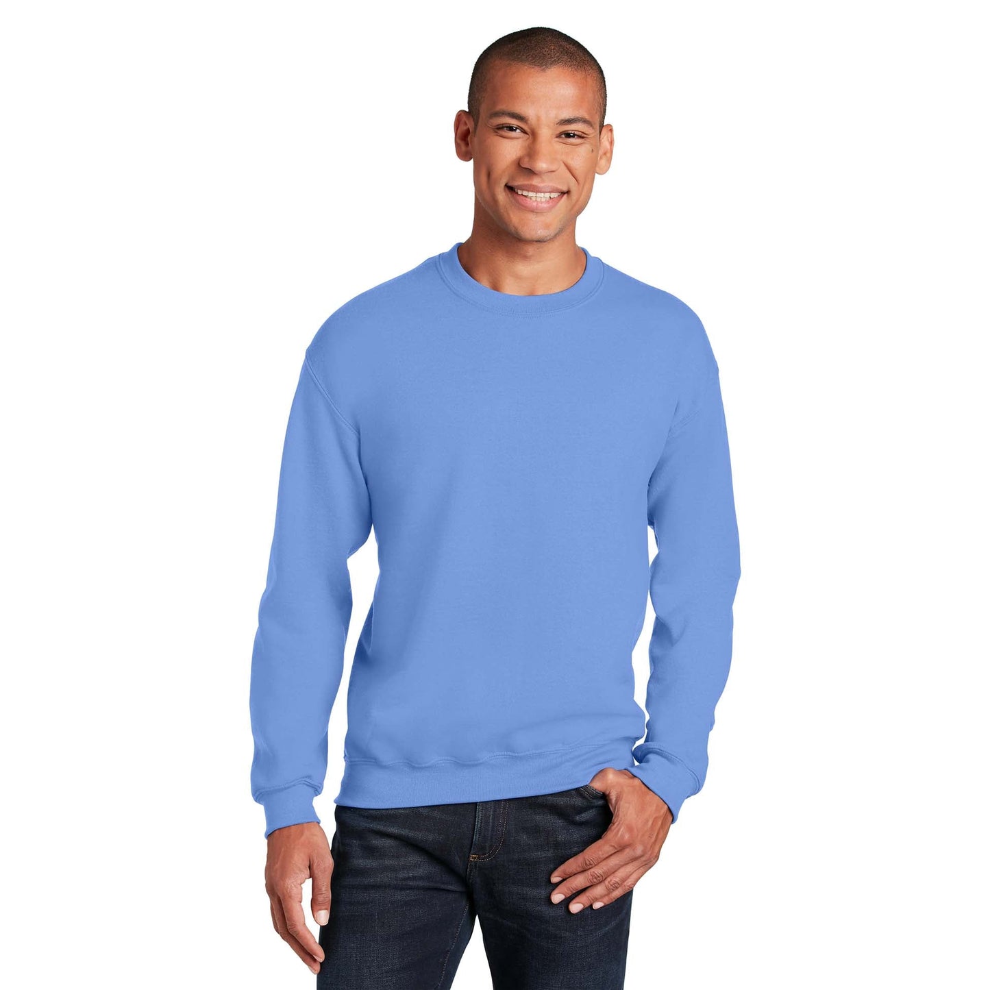Safety Pink Sweatshirt - Gildan - Cozy Blend
