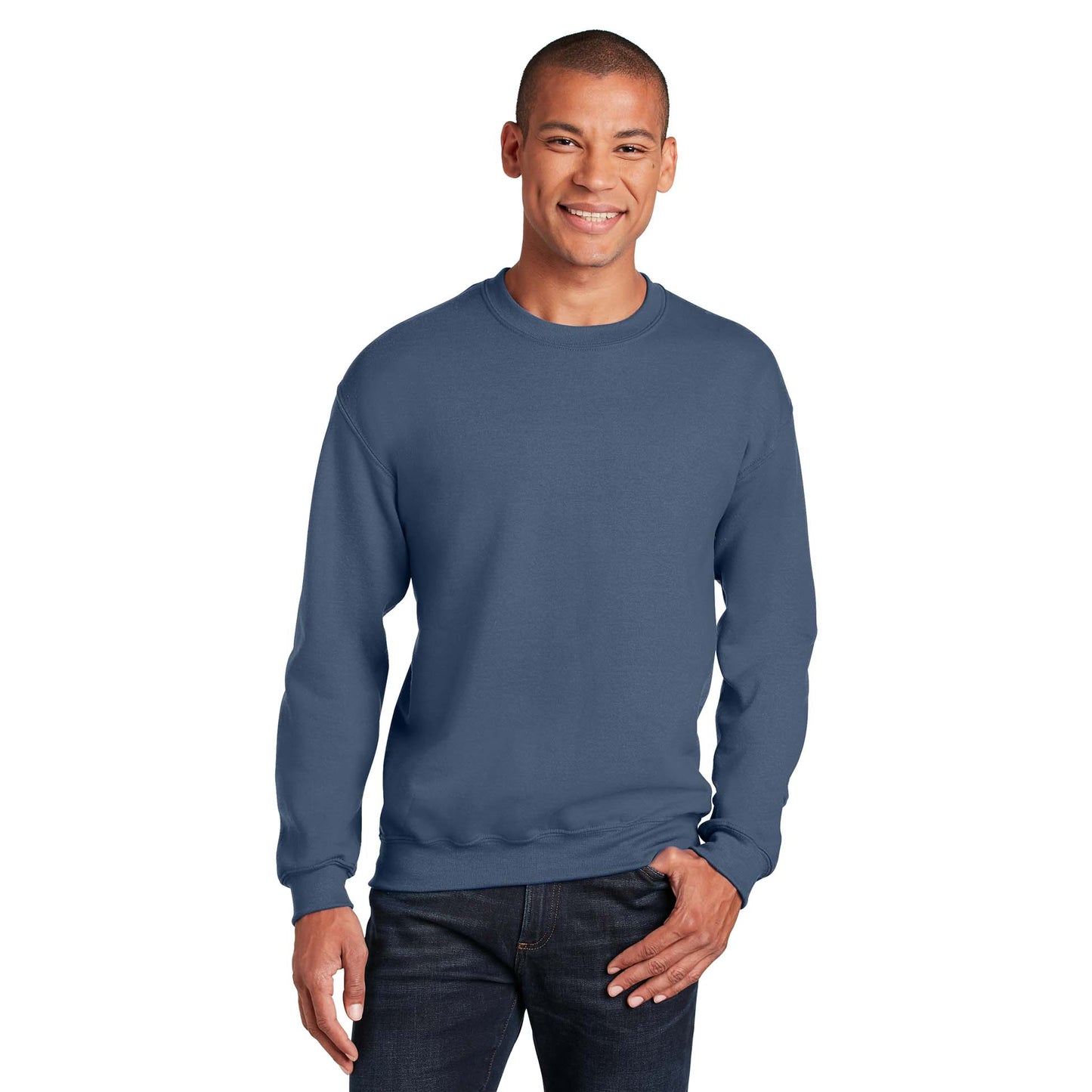 Safety Pink Sweatshirt - Gildan - Cozy Blend