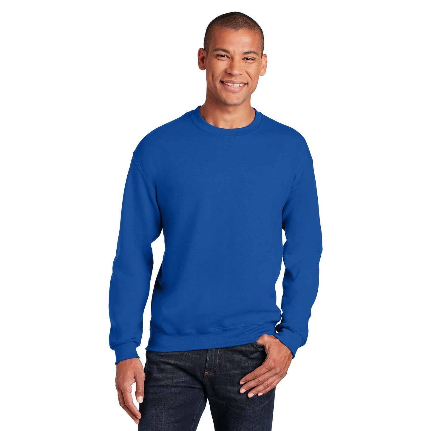 Safety Pink Sweatshirt - Gildan - Cozy Blend