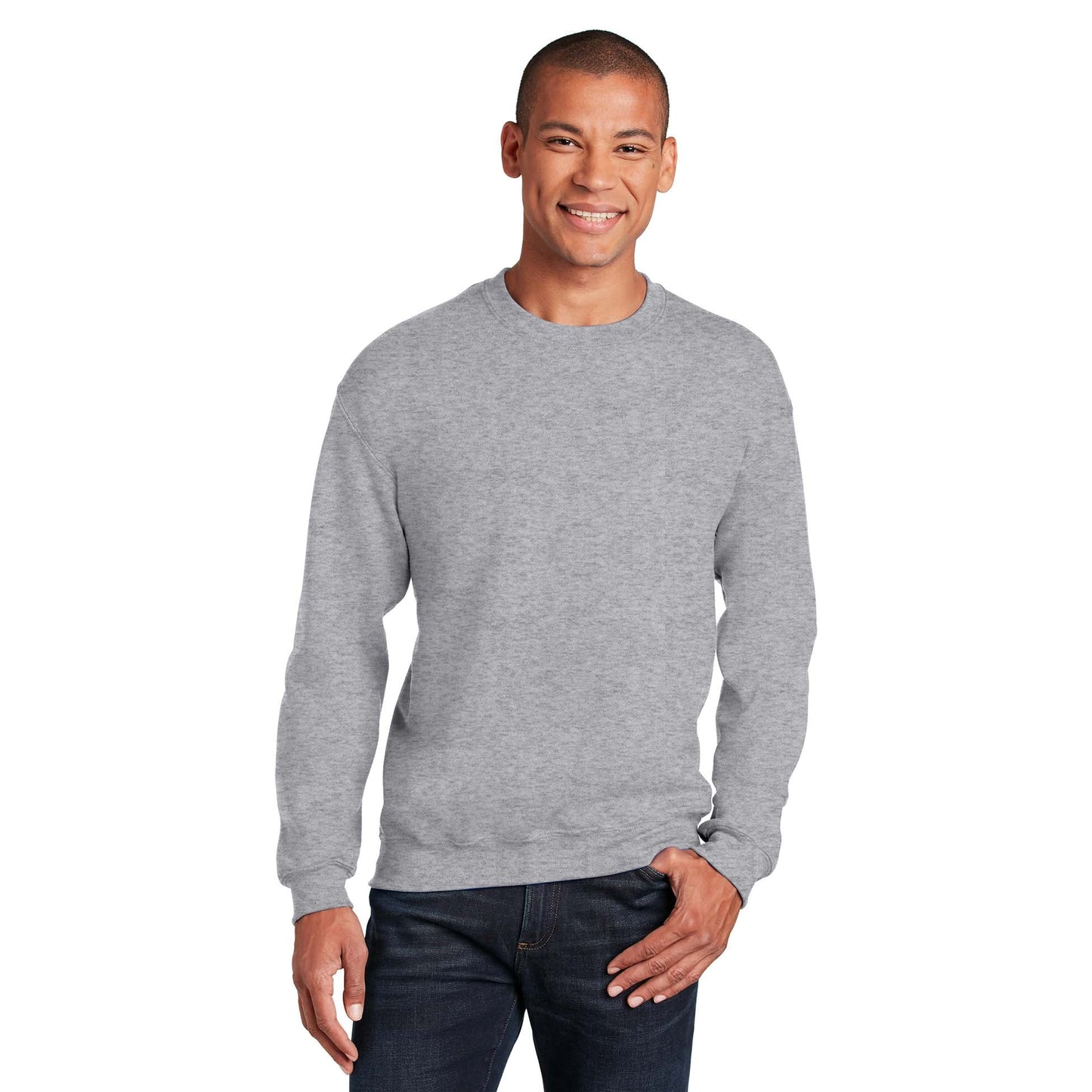 Safety Pink Sweatshirt - Gildan - Cozy Blend