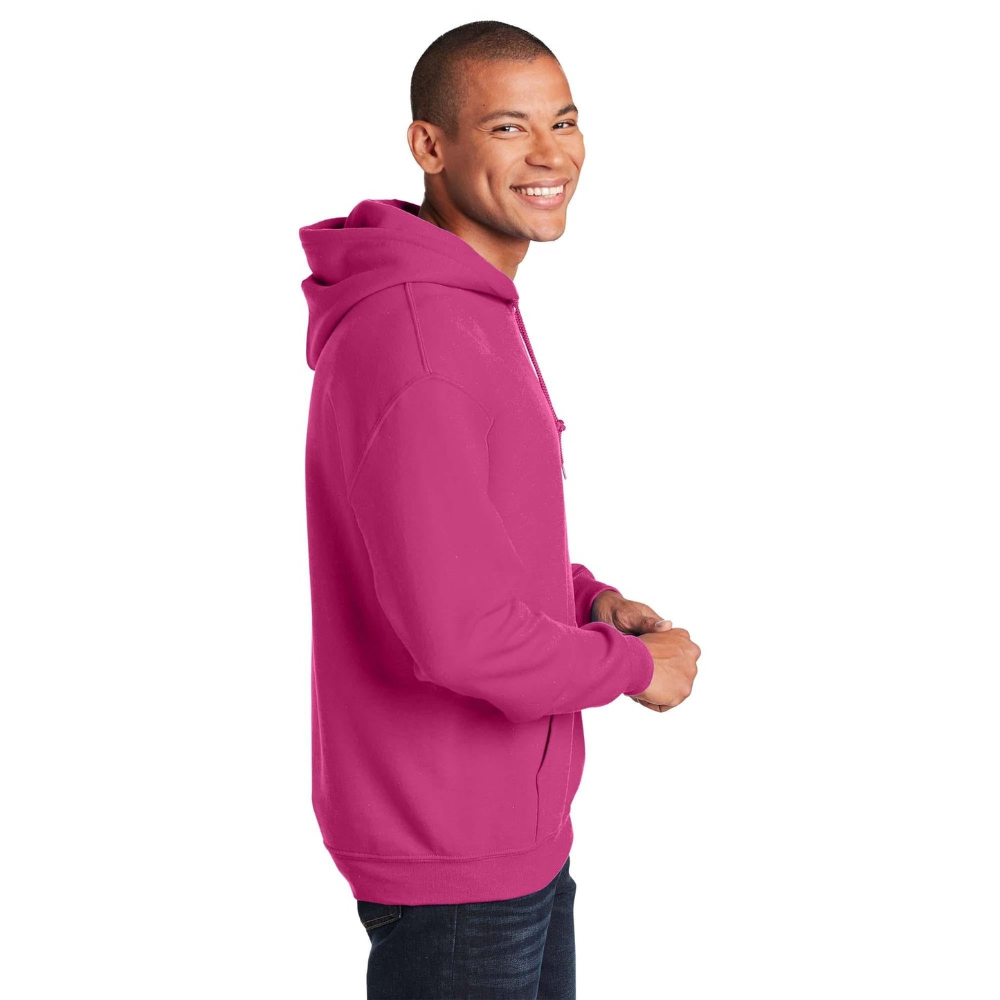 Safety Pink Sweatshirt - Gildan - Cozy Design - Warm Fabric