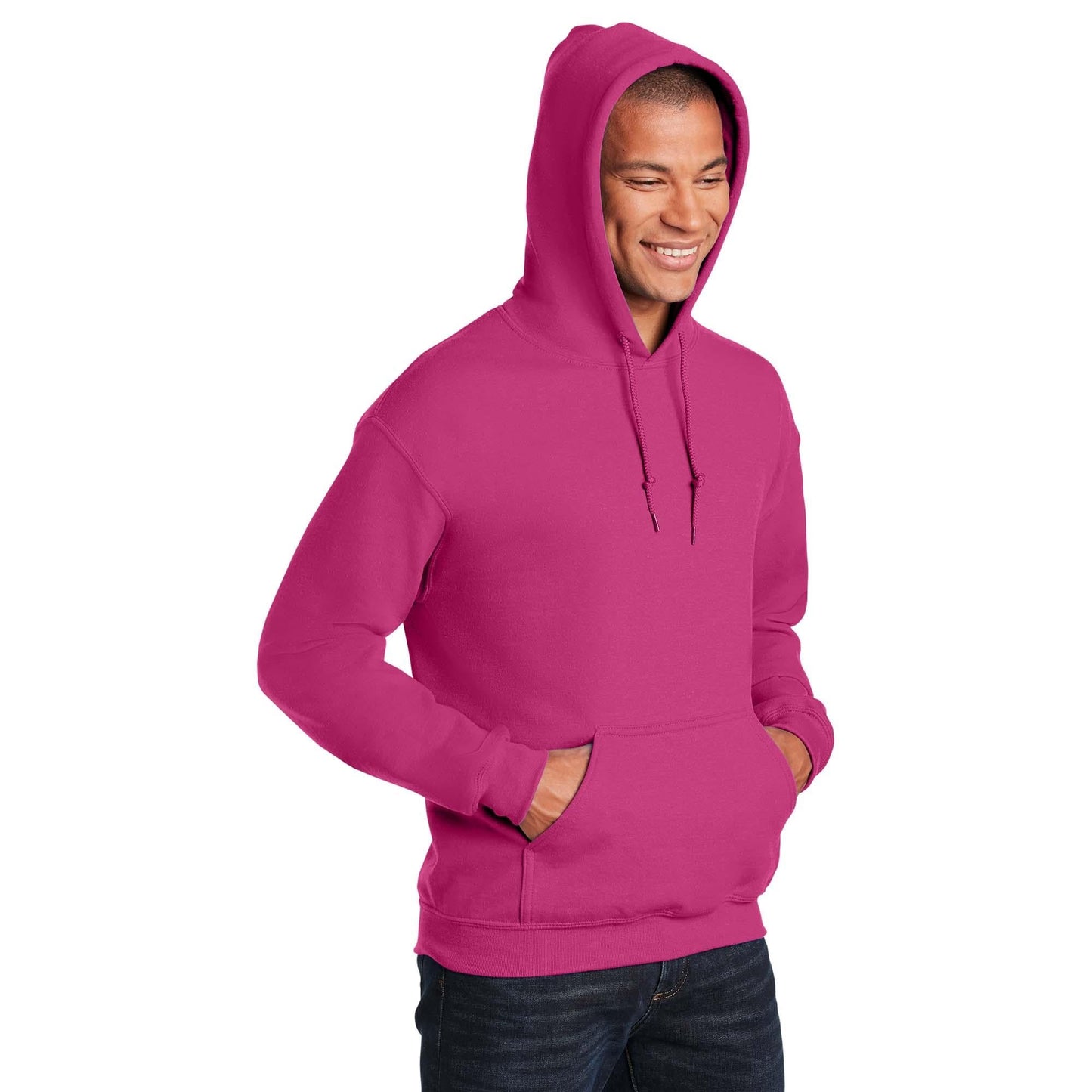 Safety Pink Sweatshirt - Gildan - Cozy Design - Warm Fabric