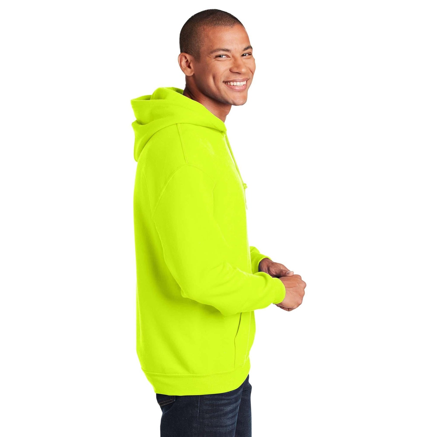 Safety Pink Sweatshirt - Gildan - Cozy Design - Warm Fabric