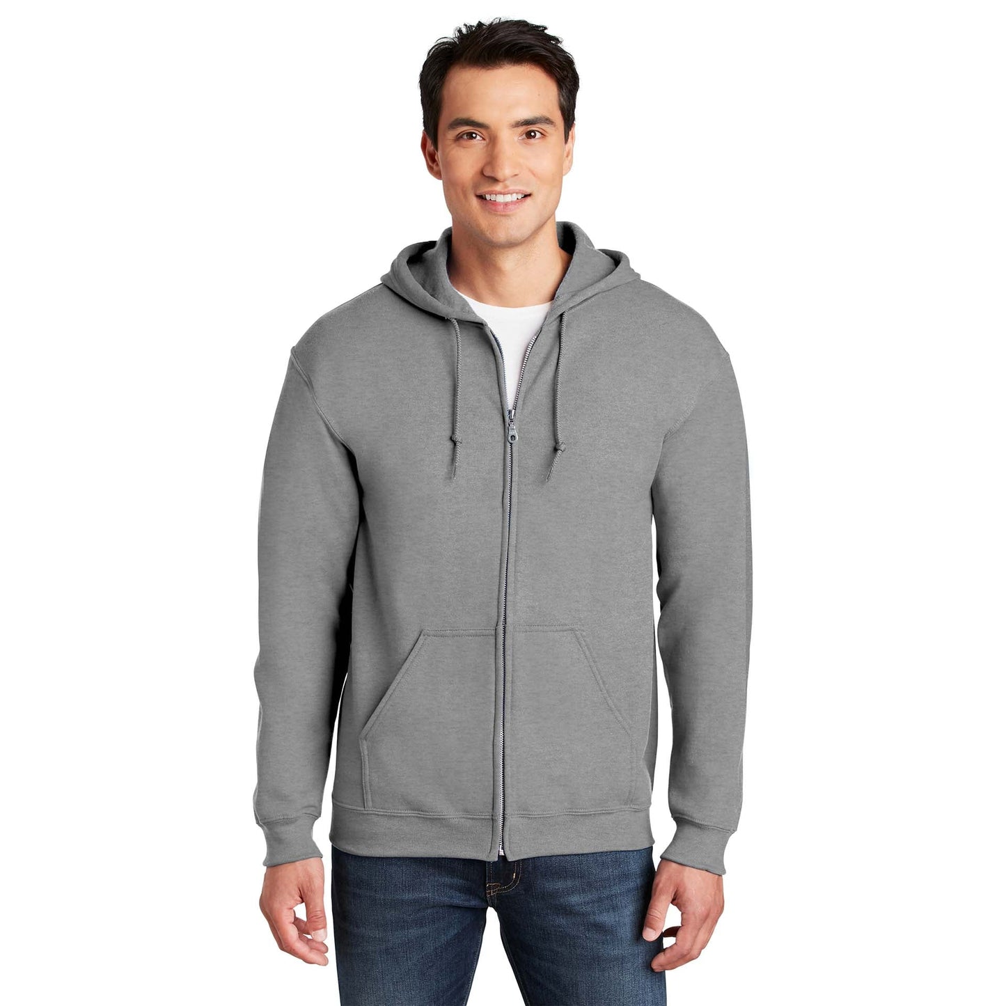 Dark Heather Grey Sweatshirt - Gildan - Cozy Material