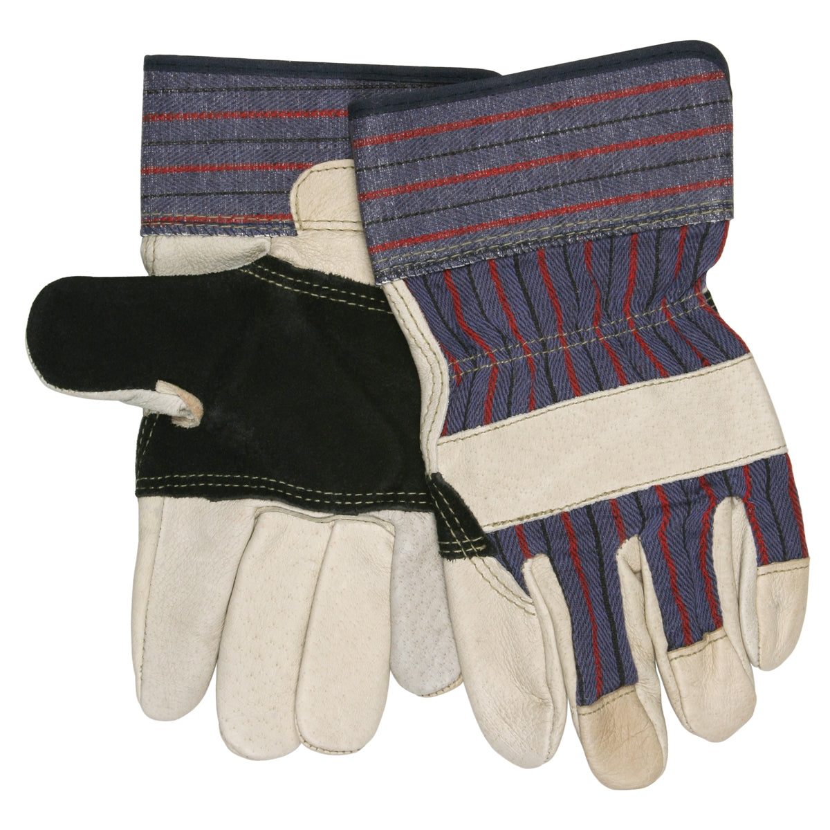 2.5" Safety Cuffs Leather Gloves - MCR Safety - Durable Pigskin