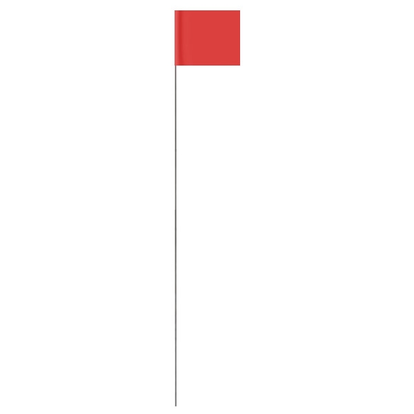 18 Inch Staff Marking Flags - Presco - Durable Wire