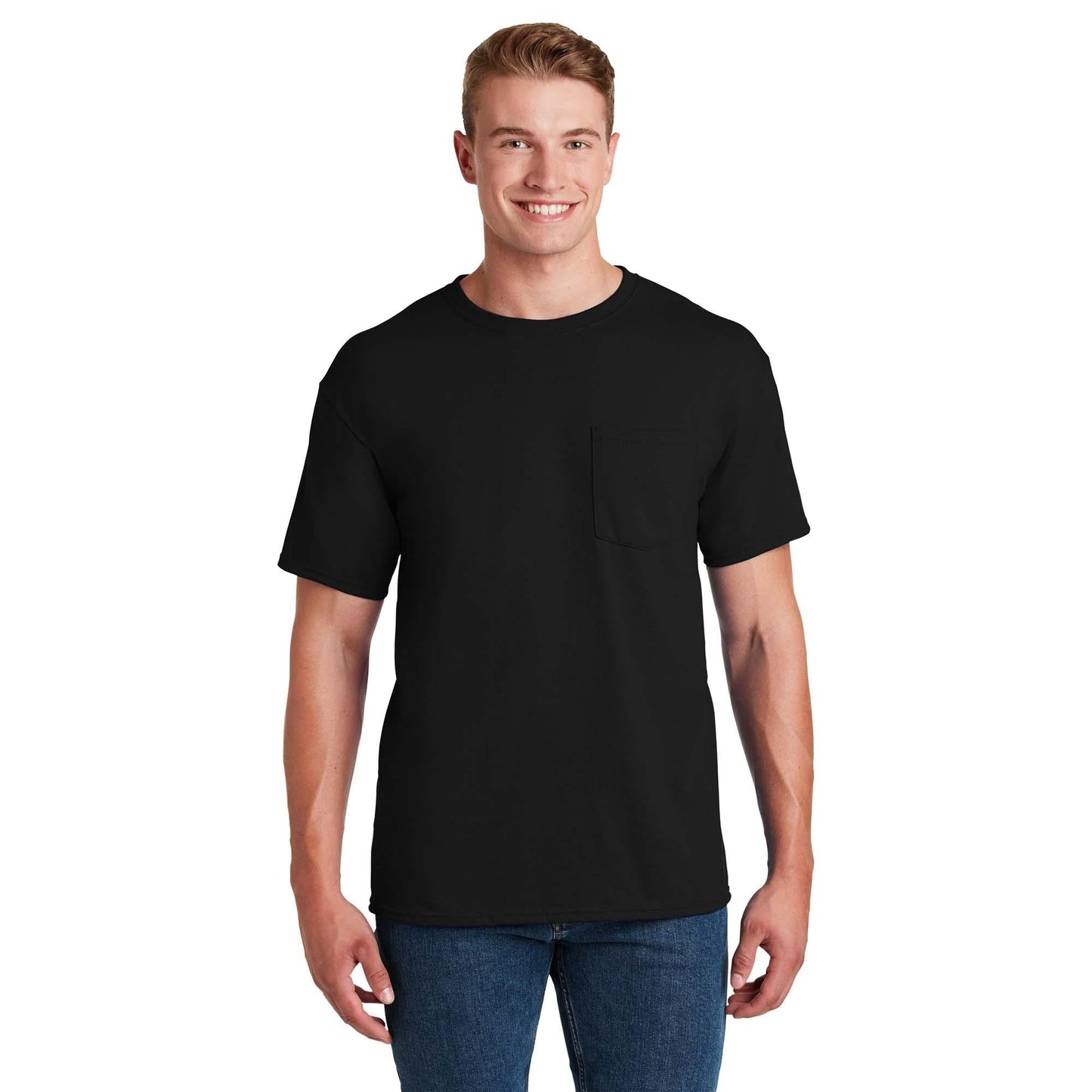 Athletic Heather T-Shirts - Jerzees - Pocket Design - Quality Fabric