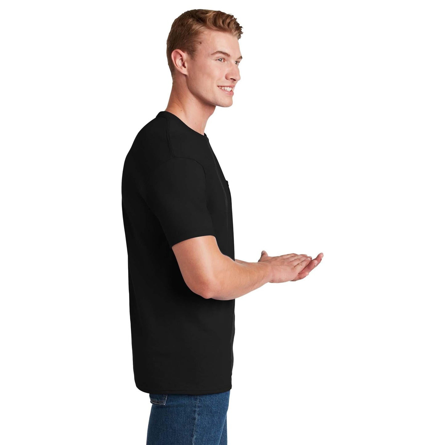 Athletic Heather T-Shirts - Jerzees - Pocket Design - Quality Fabric