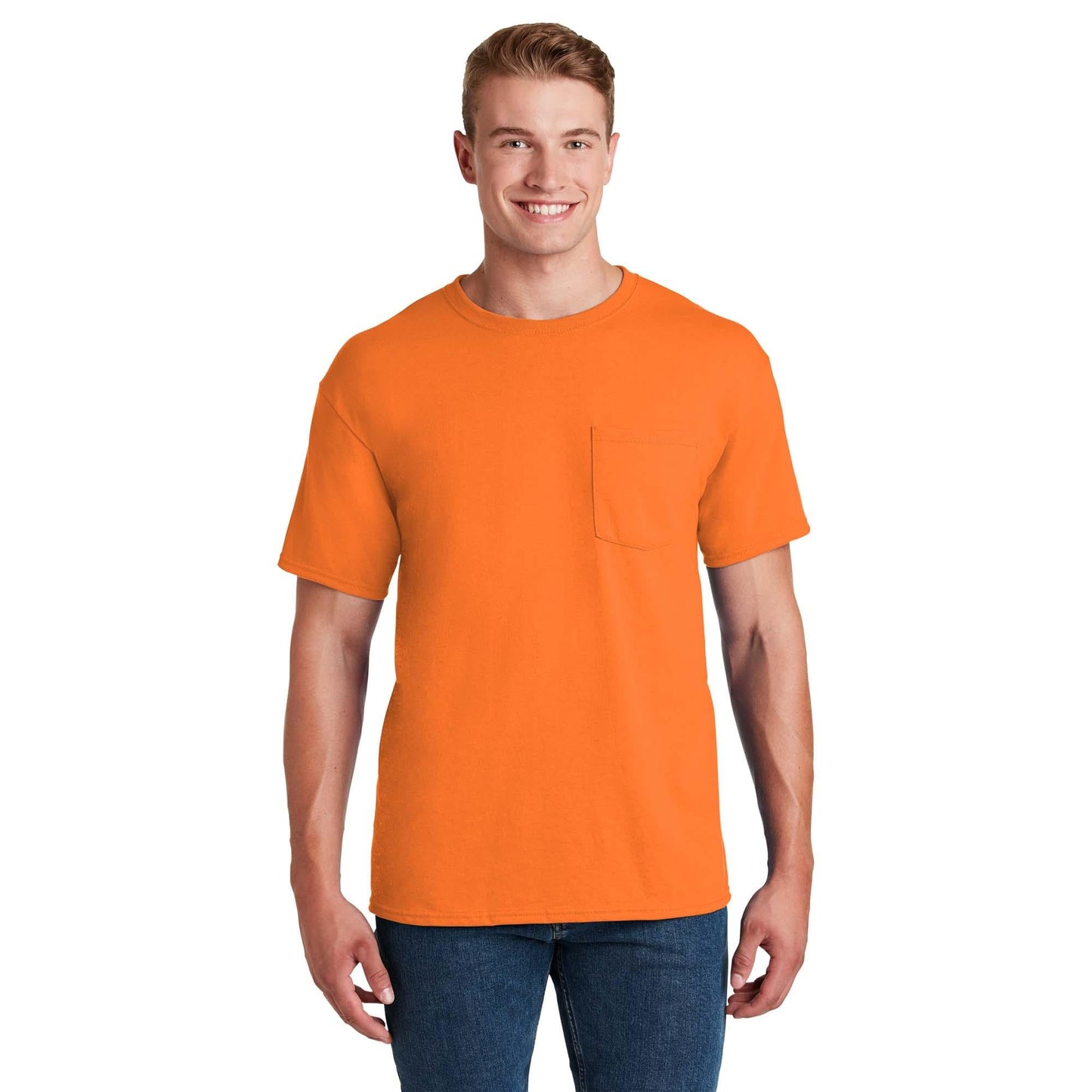 Athletic Heather T-Shirts - Jerzees - Pocket Design - Quality Fabric