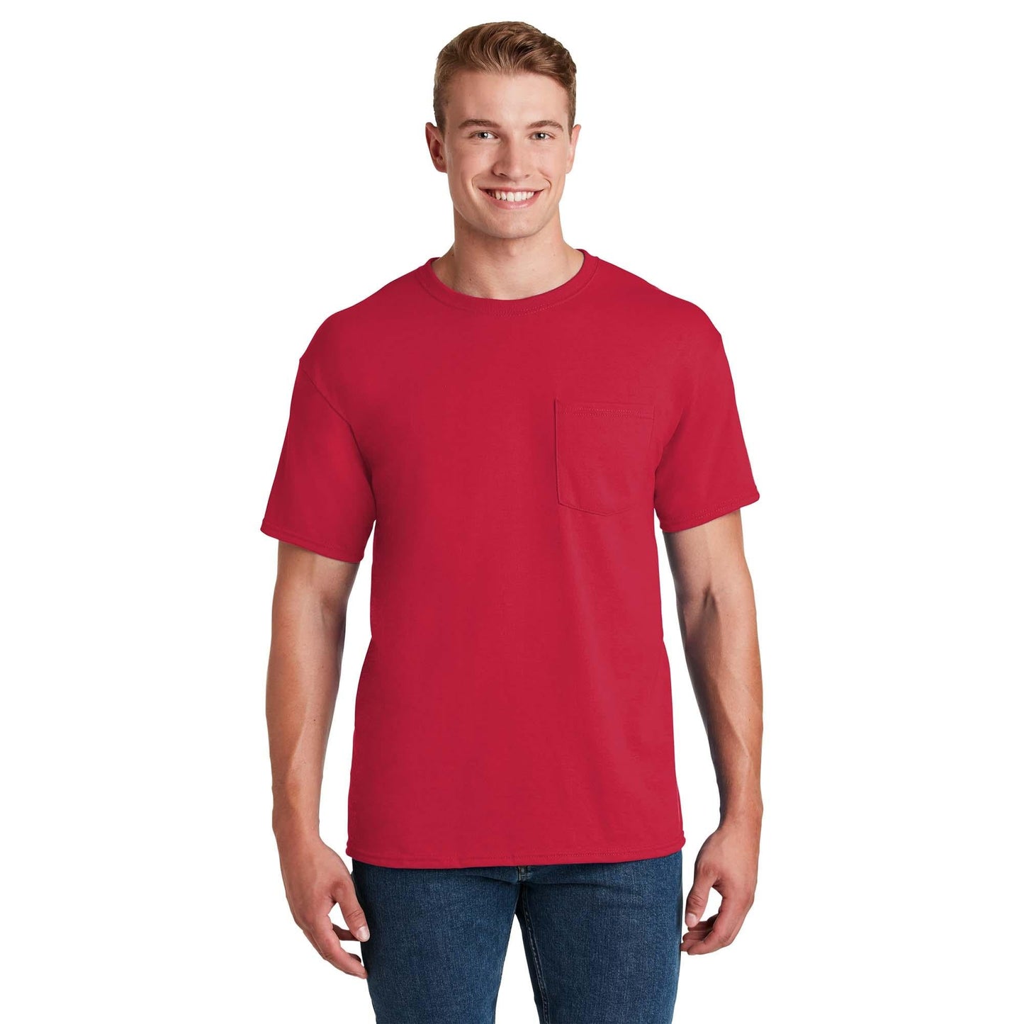 Athletic Heather T-Shirts - Jerzees - Pocket Design - Quality Fabric