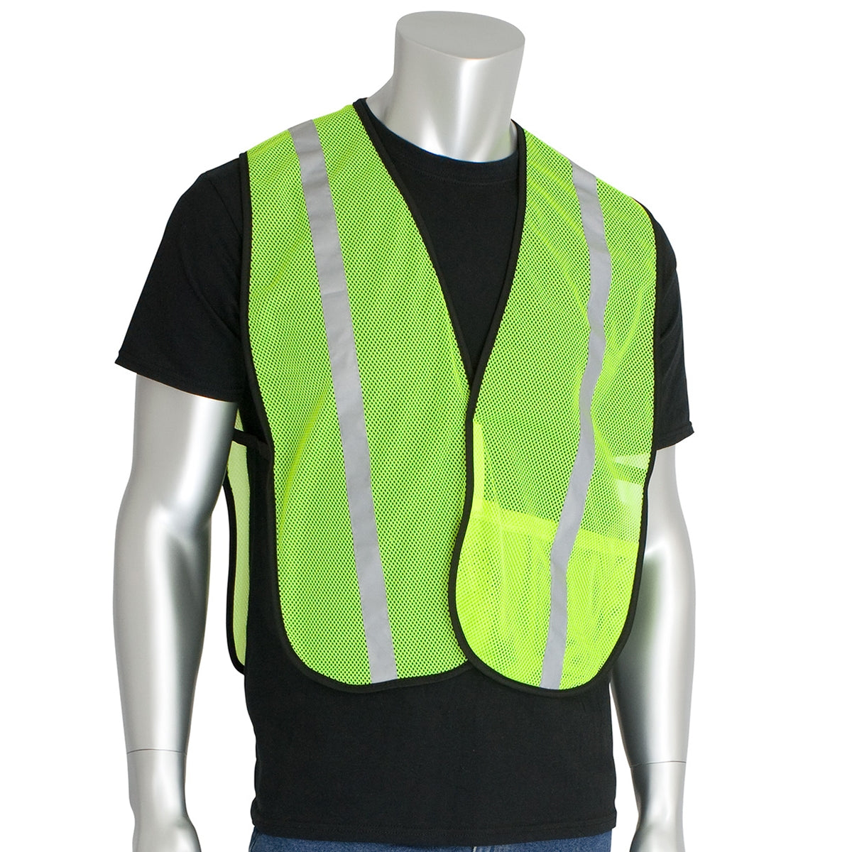 Yellow/Lime Safety Vests - PIP - Breathable Mesh