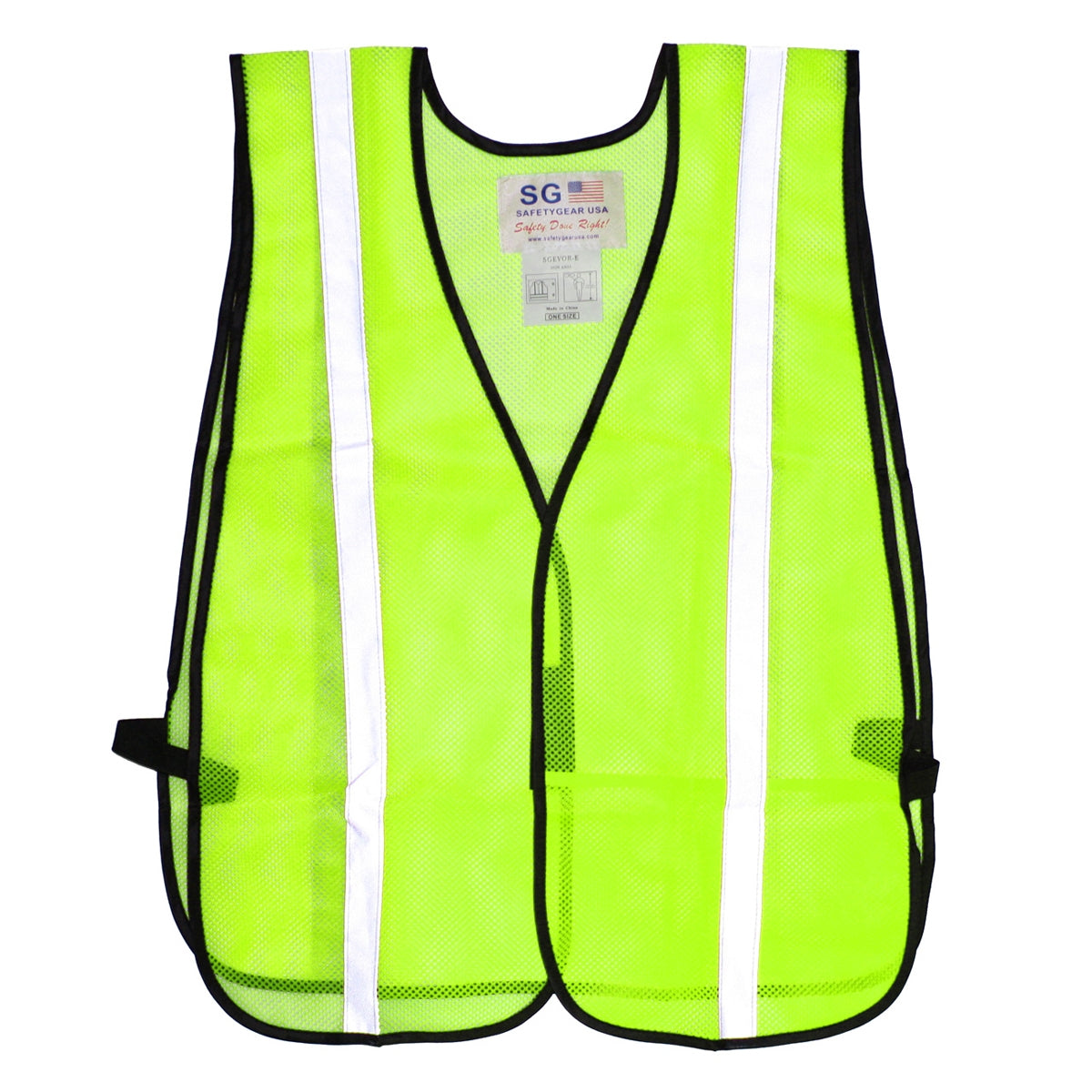 Yellow/Lime Safety Vests - PIP - Breathable Mesh
