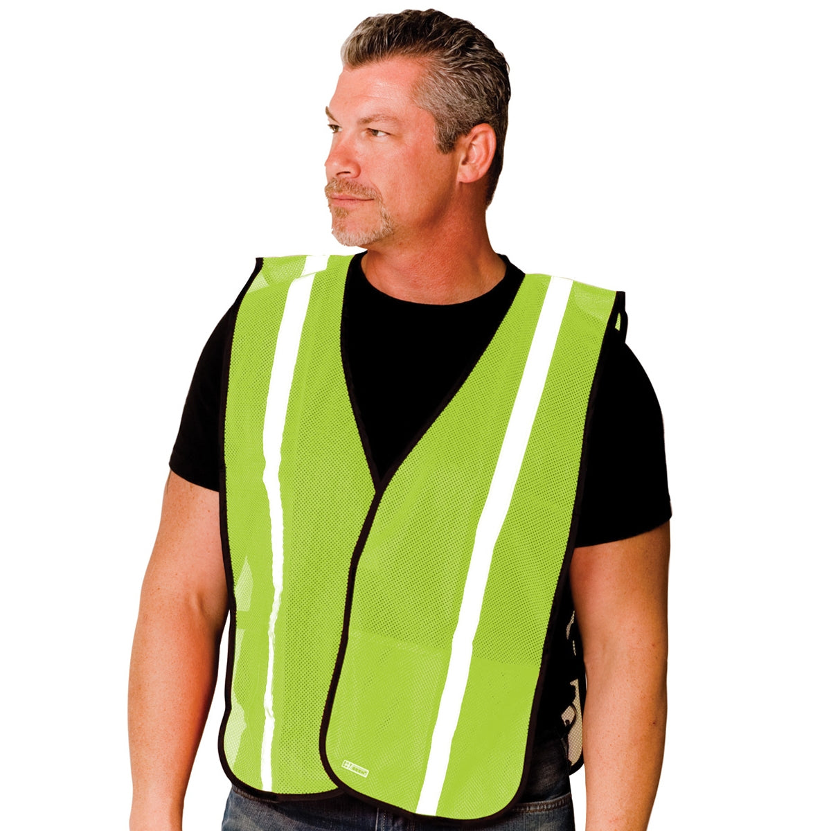 Yellow/Lime Safety Vests - PIP - Breathable Mesh