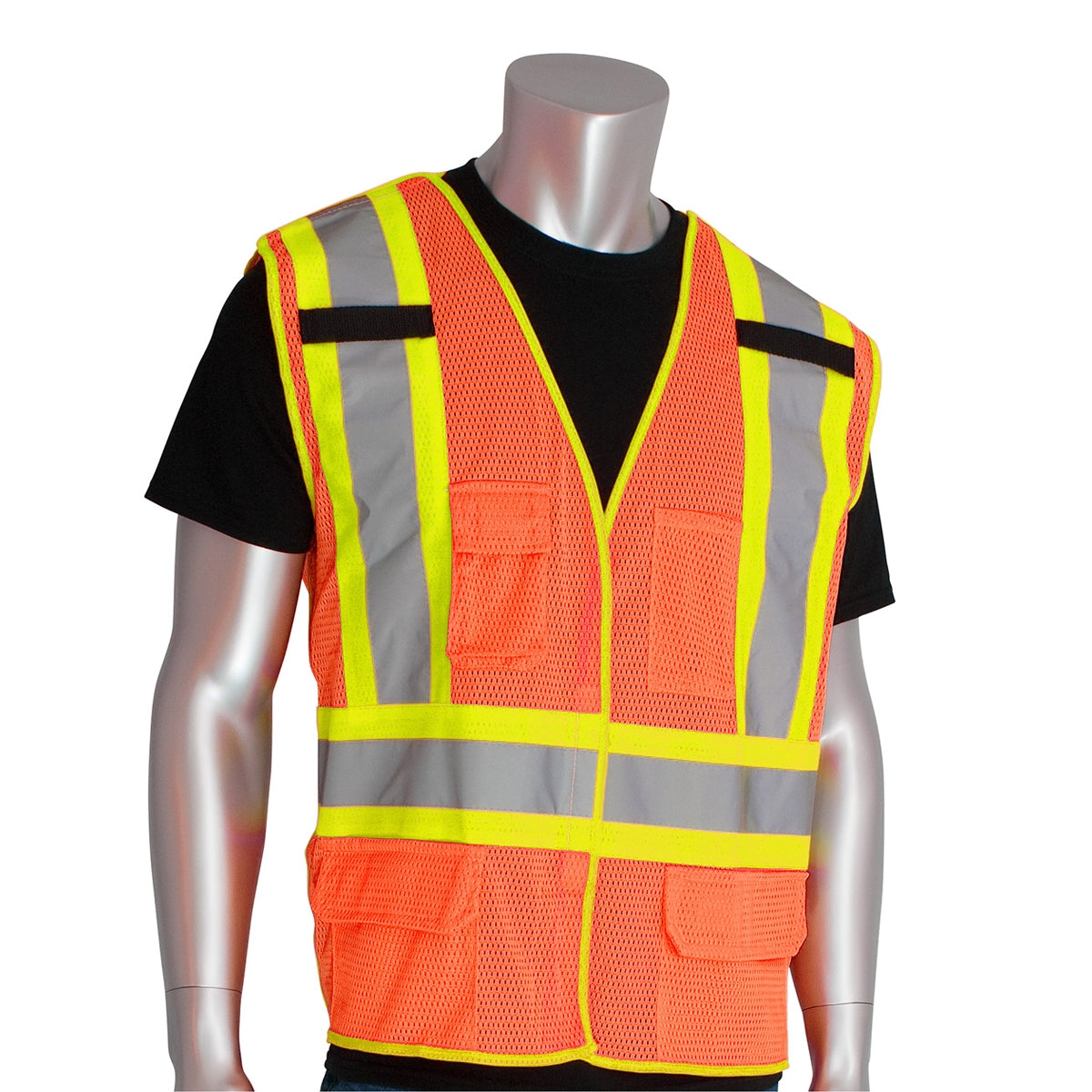 Yellow/Lime Safety Vests - PIP - Breakaway Mesh