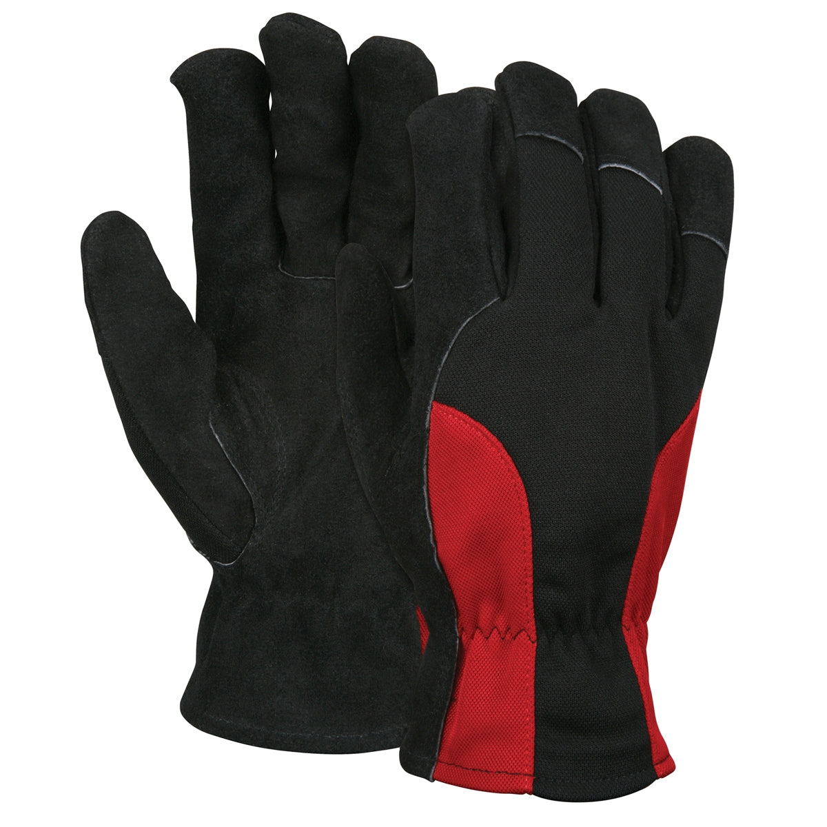 Spandex Back Leather Gloves - MCR Safety - Durable Design