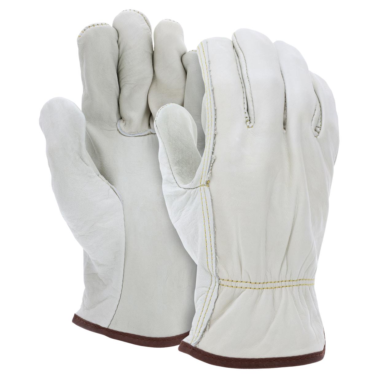 Straight Thumb Leather Gloves - MCR Safety - Durable Design