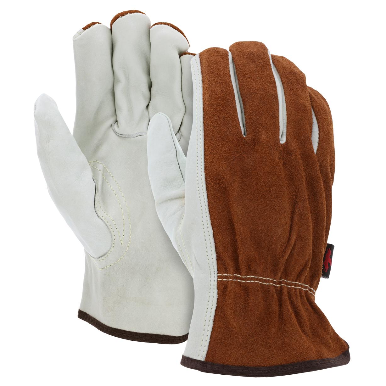 Natural Leather Gloves - MCR Safety - Durable Protection
