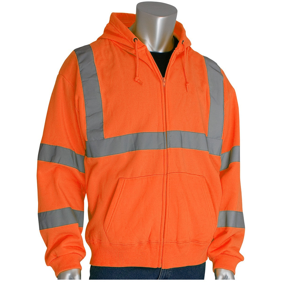 Yellow/Lime Safety Sweatshirts - PIP - Reflective Material