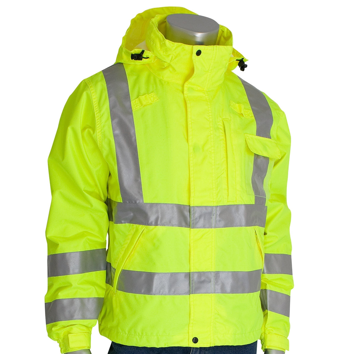 Yellow/Lime Rain Jacket - PIP - Heavy Duty Waterproof