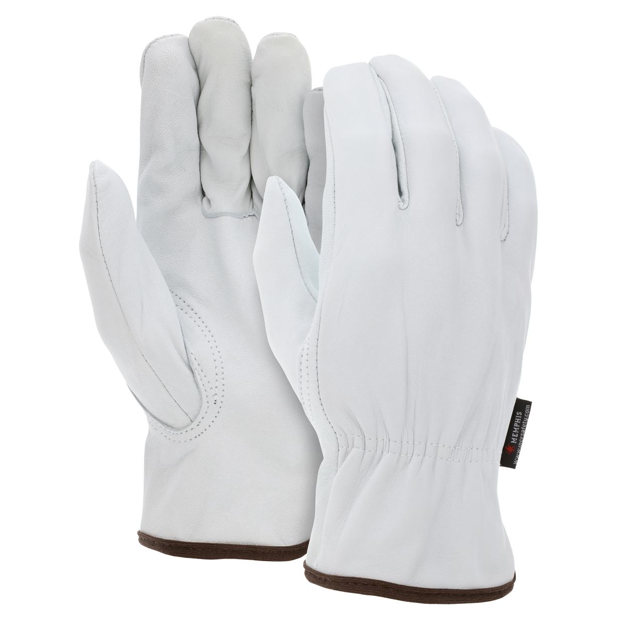 White Leather Gloves - MCR Safety - Soft Goatskin