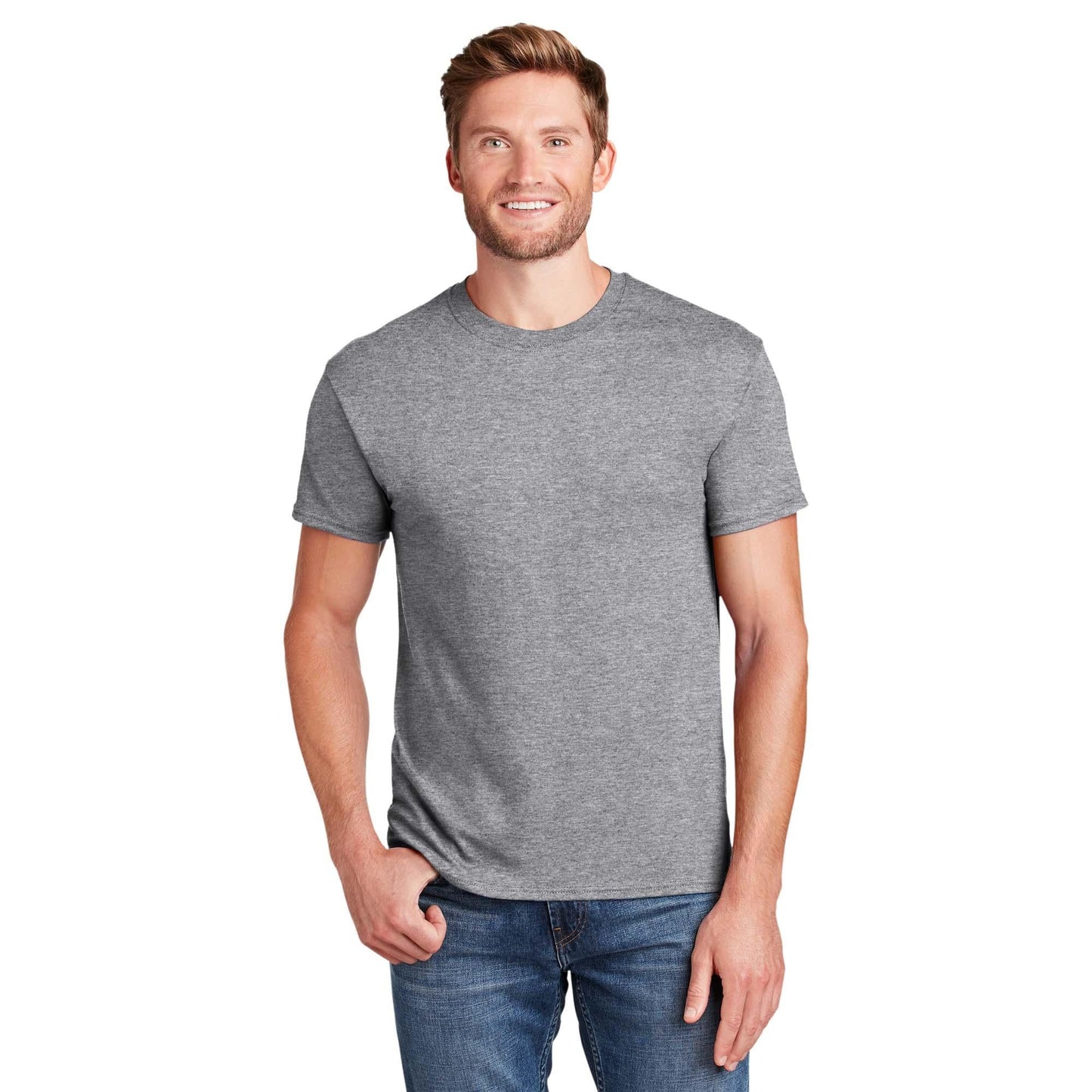 Light Steel T-Shirts - Hanes - Moisture-Wicking