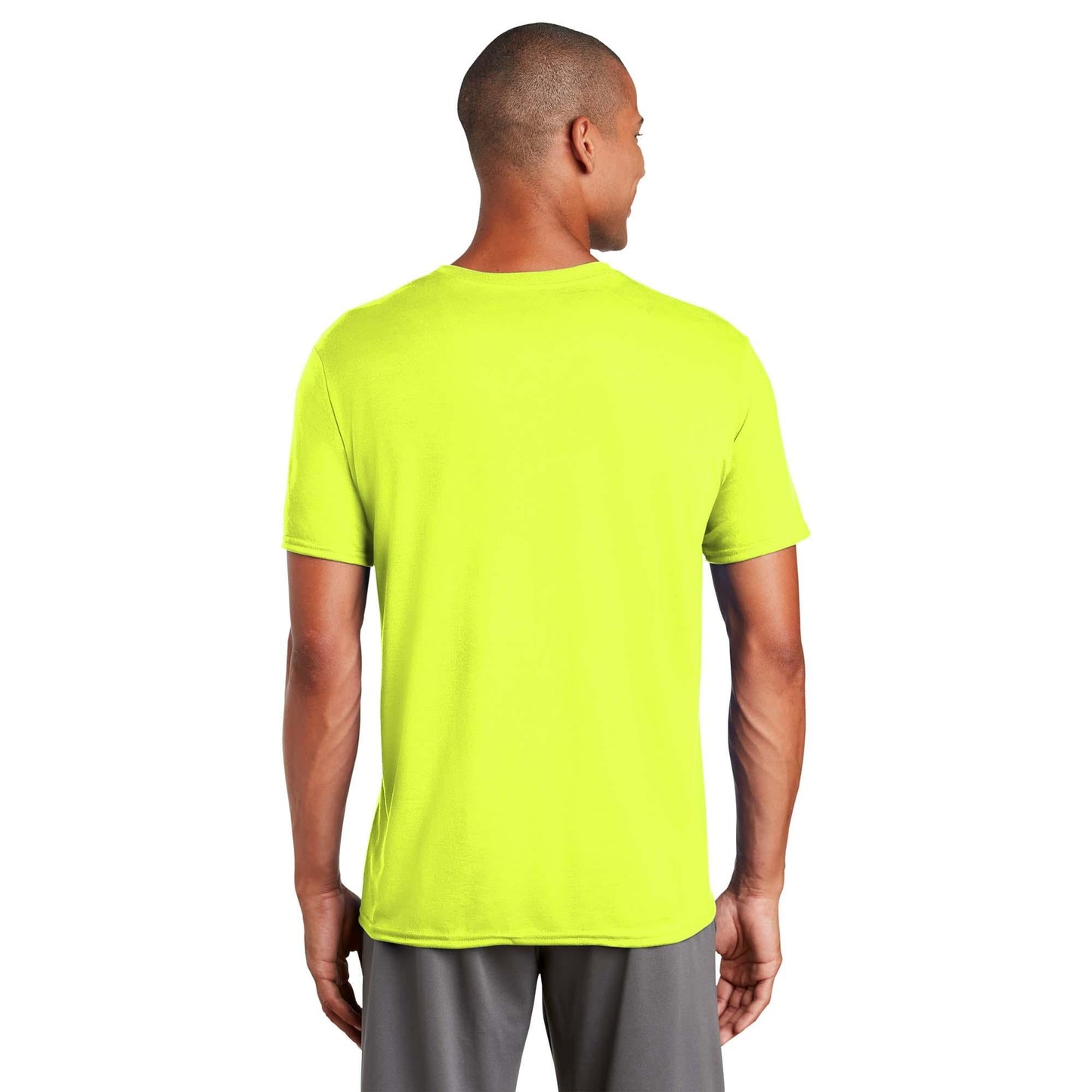 Safety Green T-Shirts - Gildan - Quick Drying