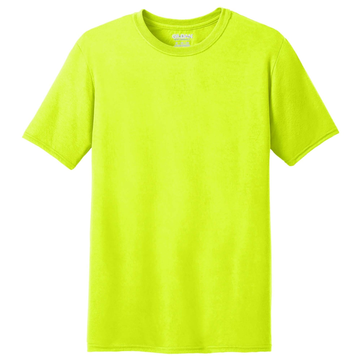 Safety Green T-Shirts - Gildan - Quick Drying