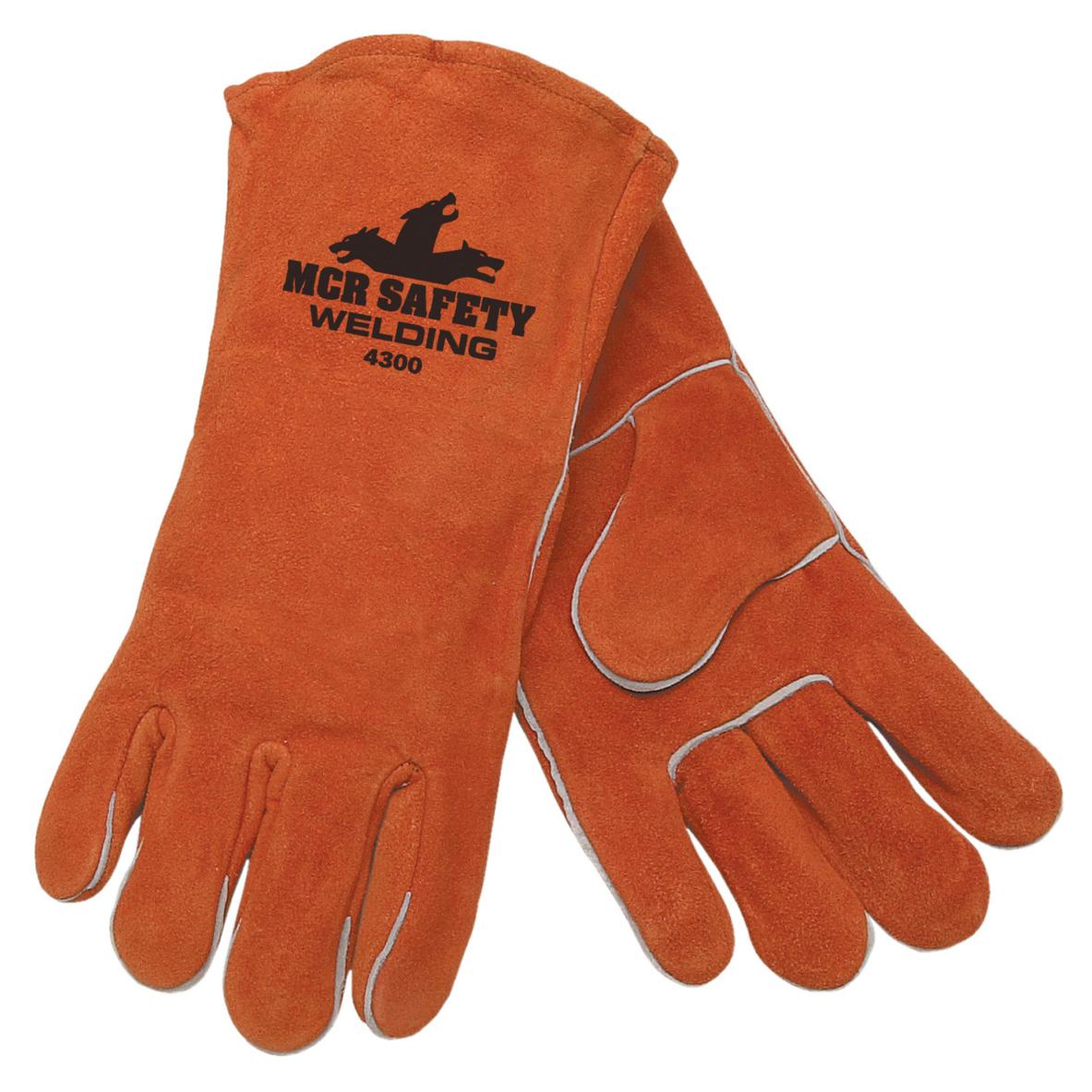 Cotton Drill Lined Leather Gloves - MCR Safety - Durable Design
