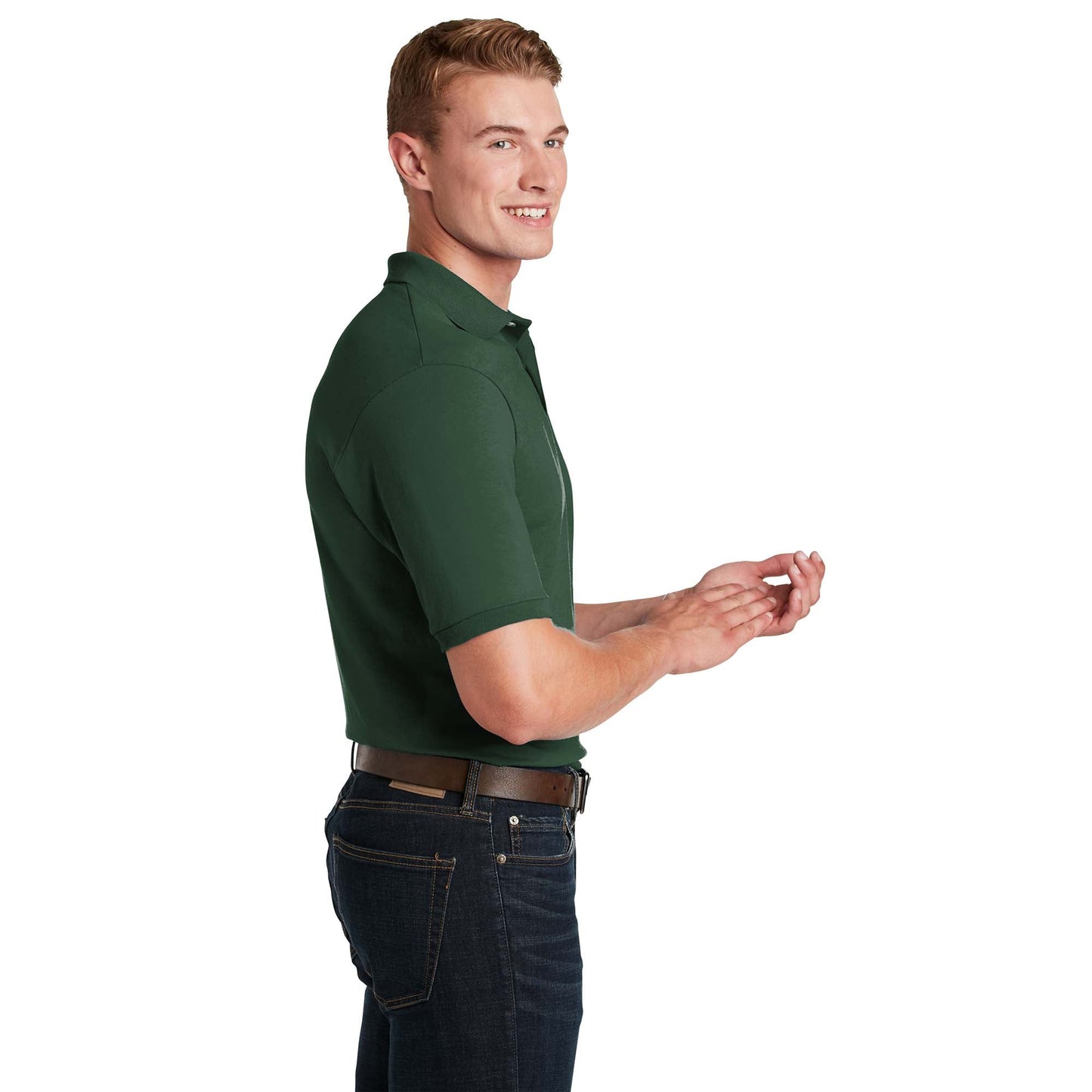 Deep Purple Polo Shirt - Jerzees - Stain-Resistant
