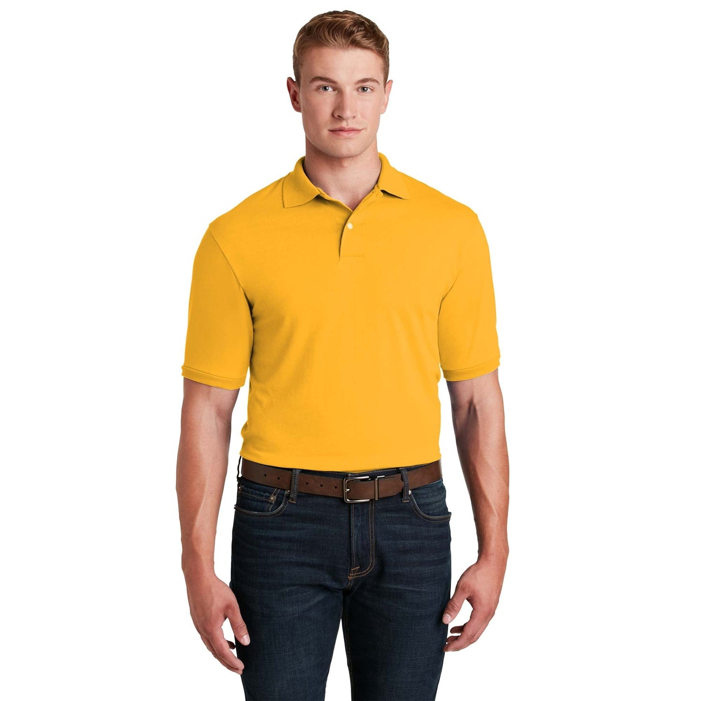 Deep Purple Polo Shirt - Jerzees - Stain-Resistant