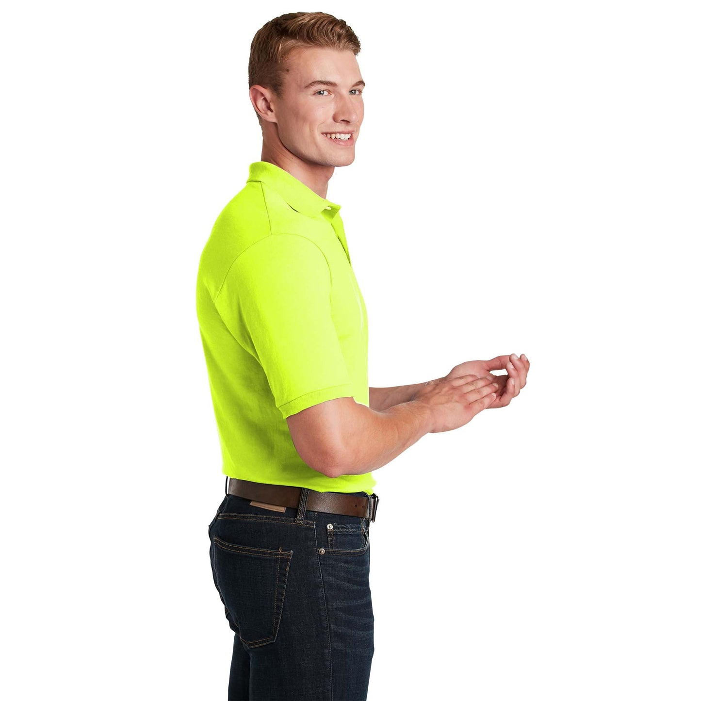 Deep Purple Polo Shirt - Jerzees - Stain-Resistant
