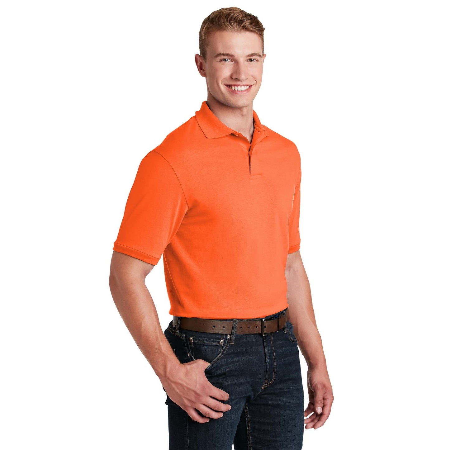 Deep Purple Polo Shirt - Jerzees - Stain-Resistant