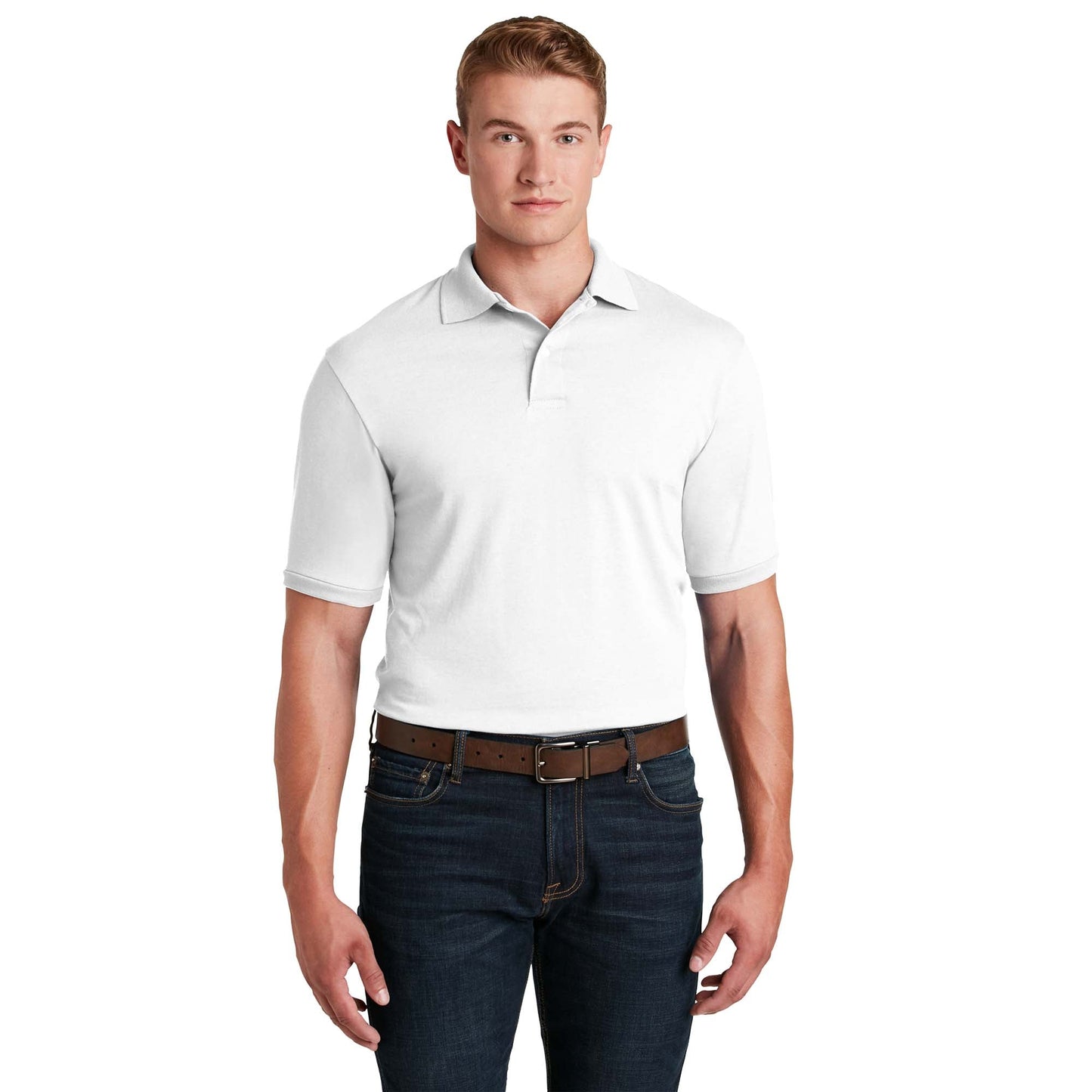 Deep Purple Polo Shirt - Jerzees - Stain-Resistant