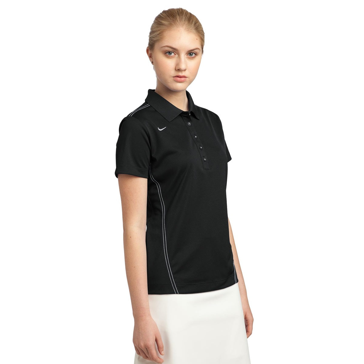 Black Dri-Fit Polo - Nike - Lightweight Fabric
