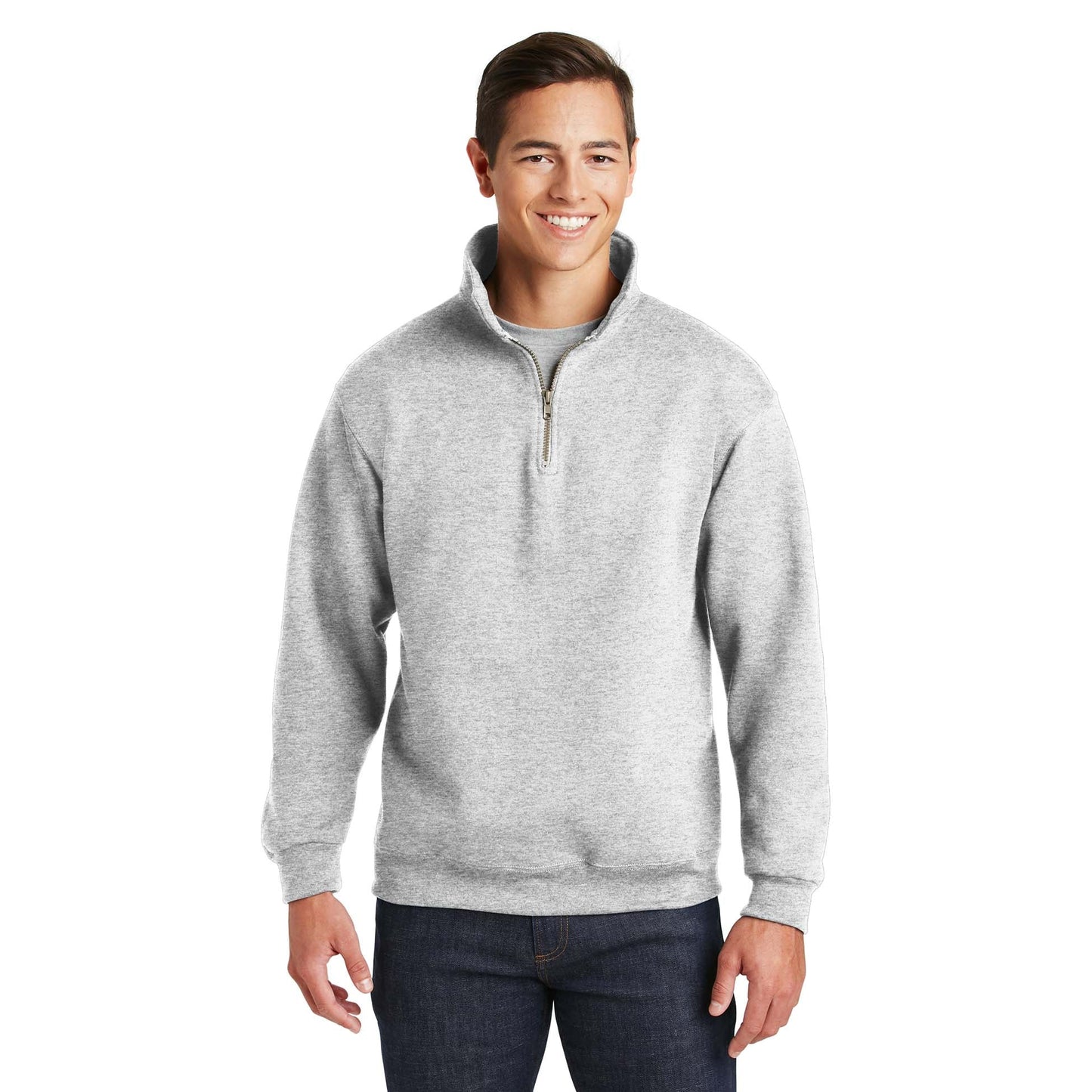 Ash Sweatshirts - Jerzees - Comfortable Zip Fleece