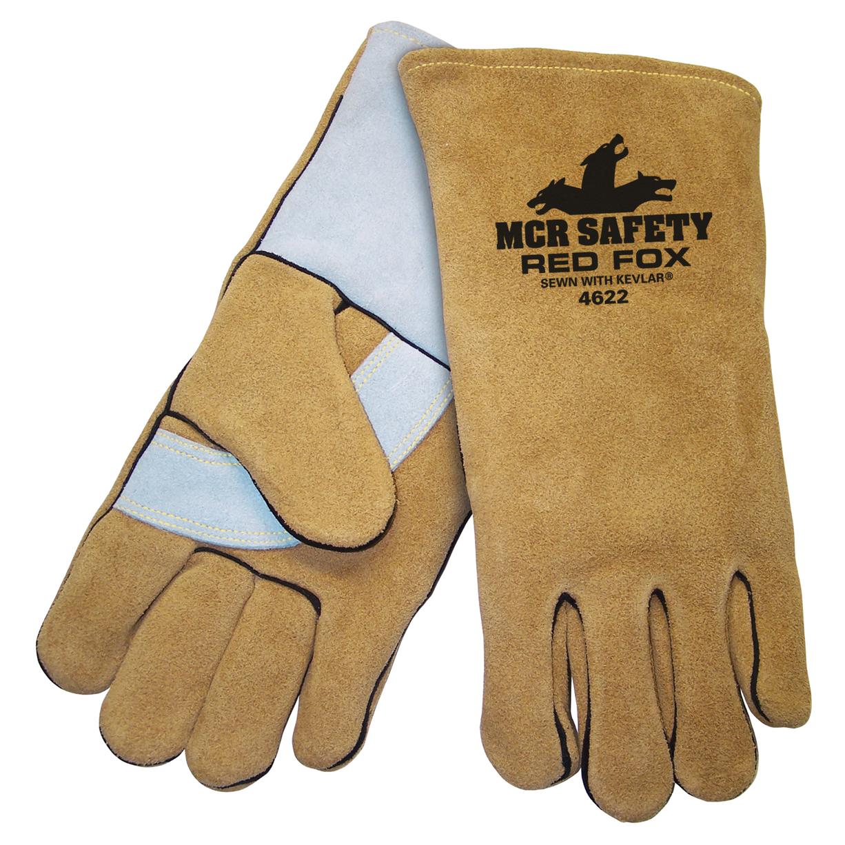 Brown Leather Gloves - MCR Safety - High Quality Protection