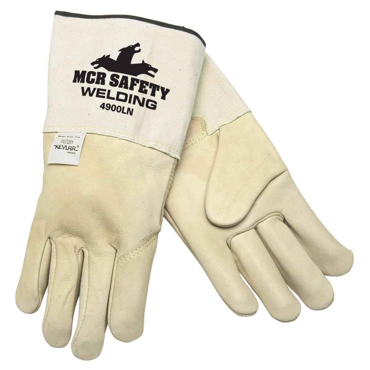 4.5" Gauntlet Leather Gloves - MCR Safety - Durable Quality