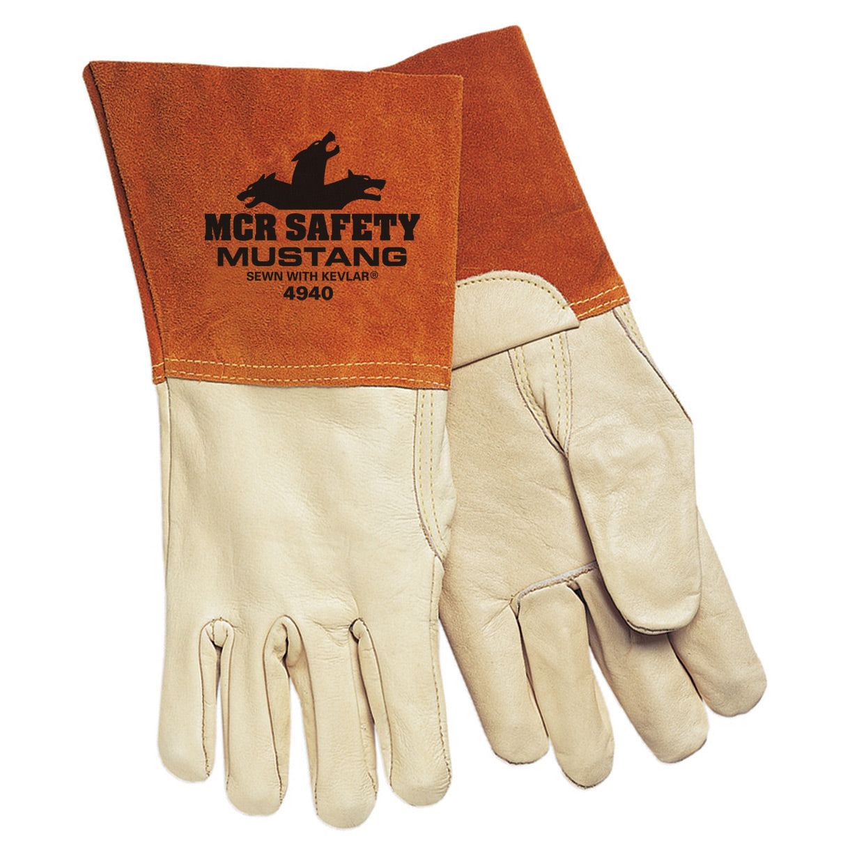5" Split Bell Cuff Leather Gloves - MCR Safety - Premium Quality