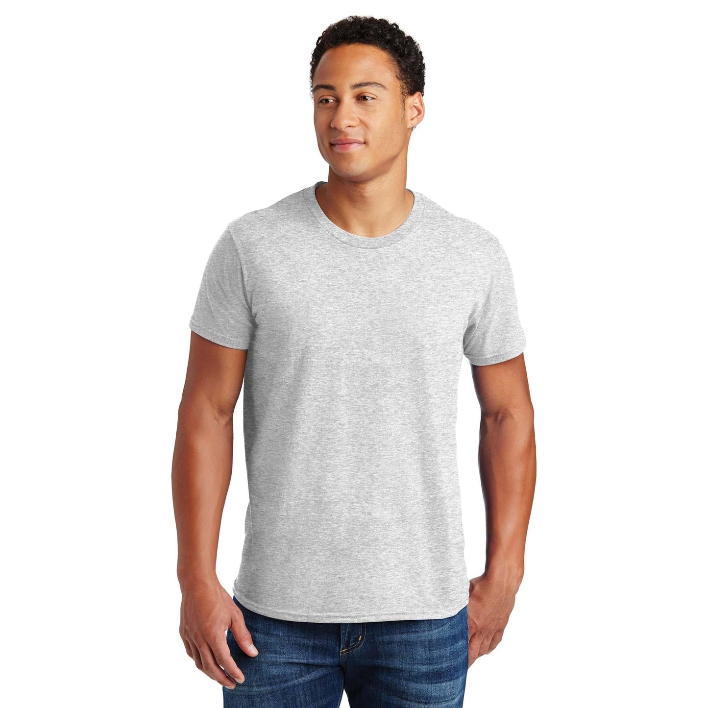 Navy T-Shirts - Hanes - Soft Cotton Blend