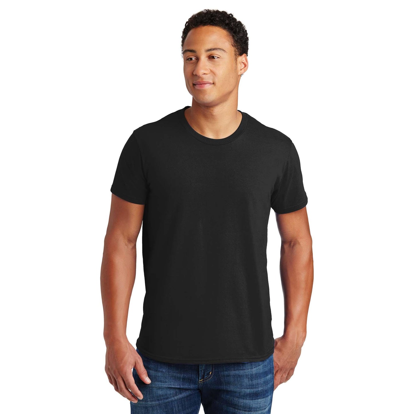 Navy T-Shirts - Hanes - Soft Cotton Blend