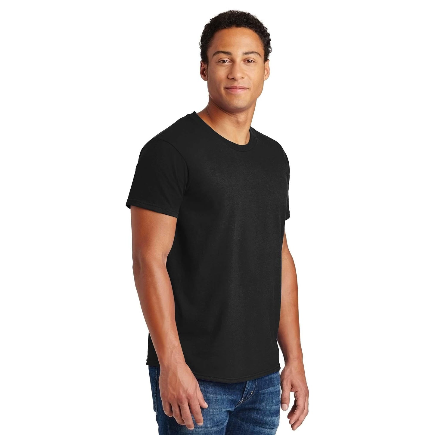 Navy T-Shirts - Hanes - Soft Cotton Blend